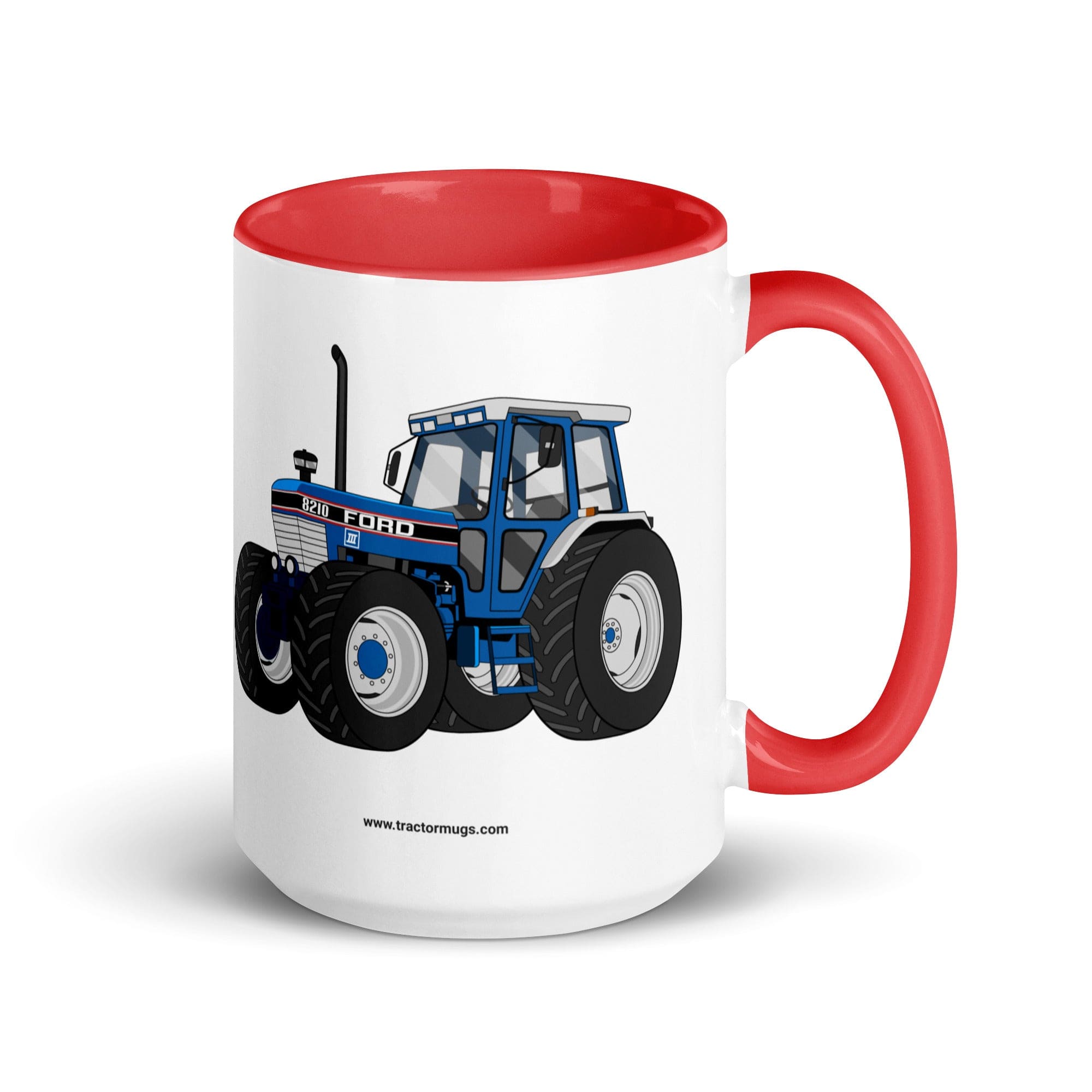 Ford Mug with Color Inside Red / 15oz Ford 8210 4WD | Mug with Color Inside Quality Farmers Merch