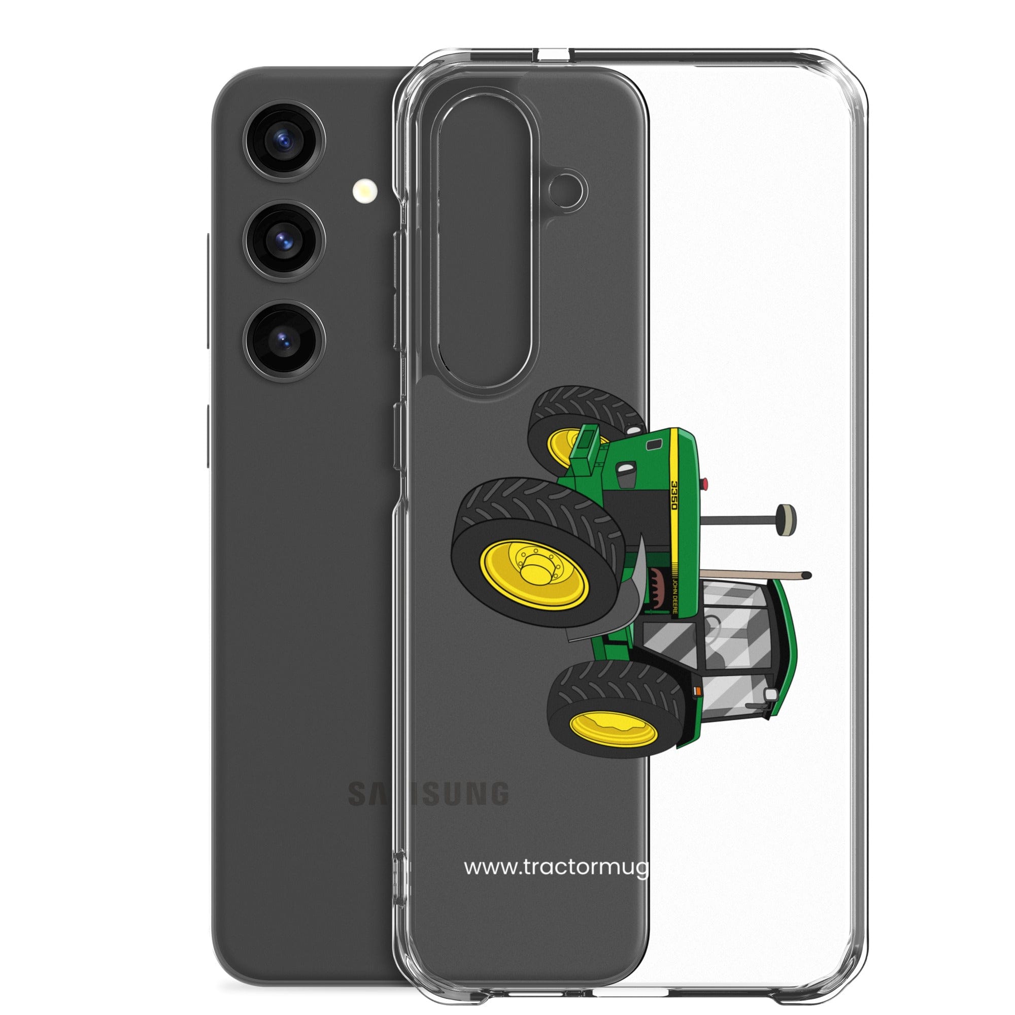 John Deere Clear Case for Samsung® John Deere 3350 4WD | Clear Case for Samsung® Quality Farmers Merch