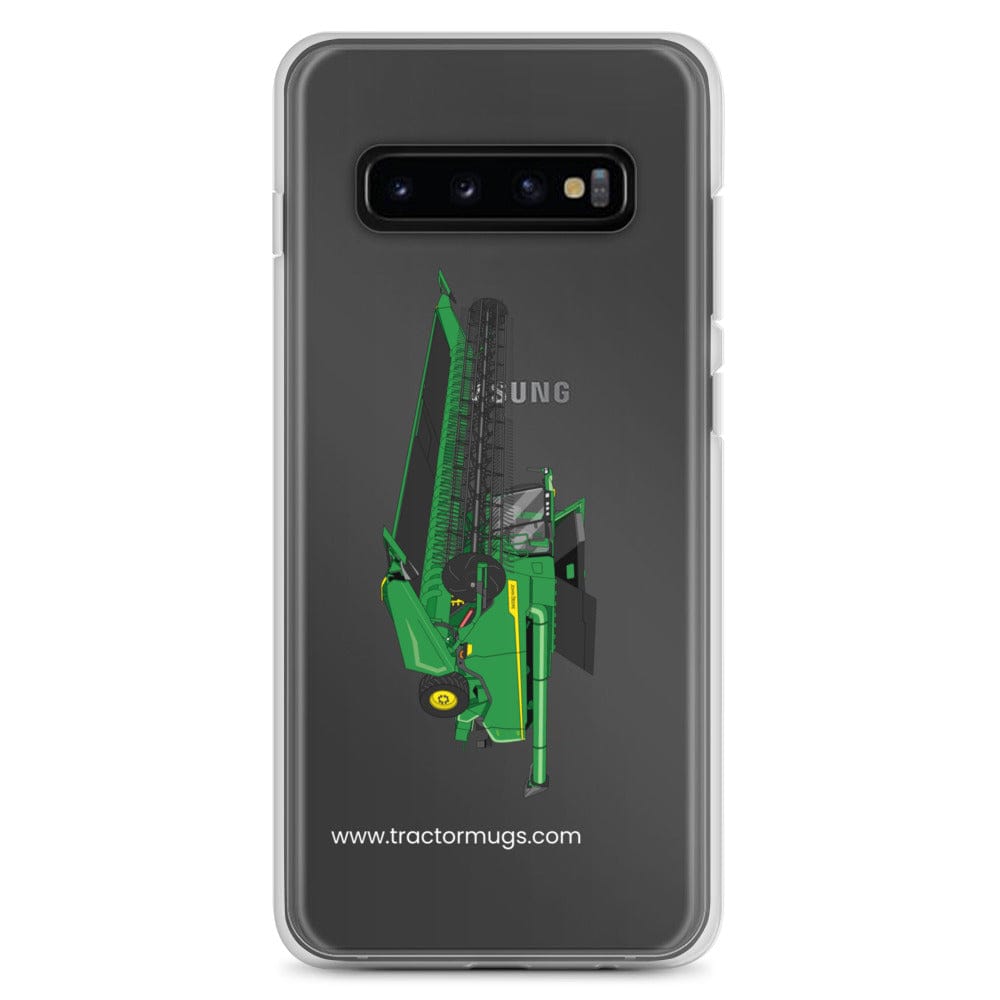 John Deere Clear Case for Samsung® Samsung Galaxy S10+ John Deere X9 1100 Combine | Clear Case for Samsung® Quality Farmers Merch