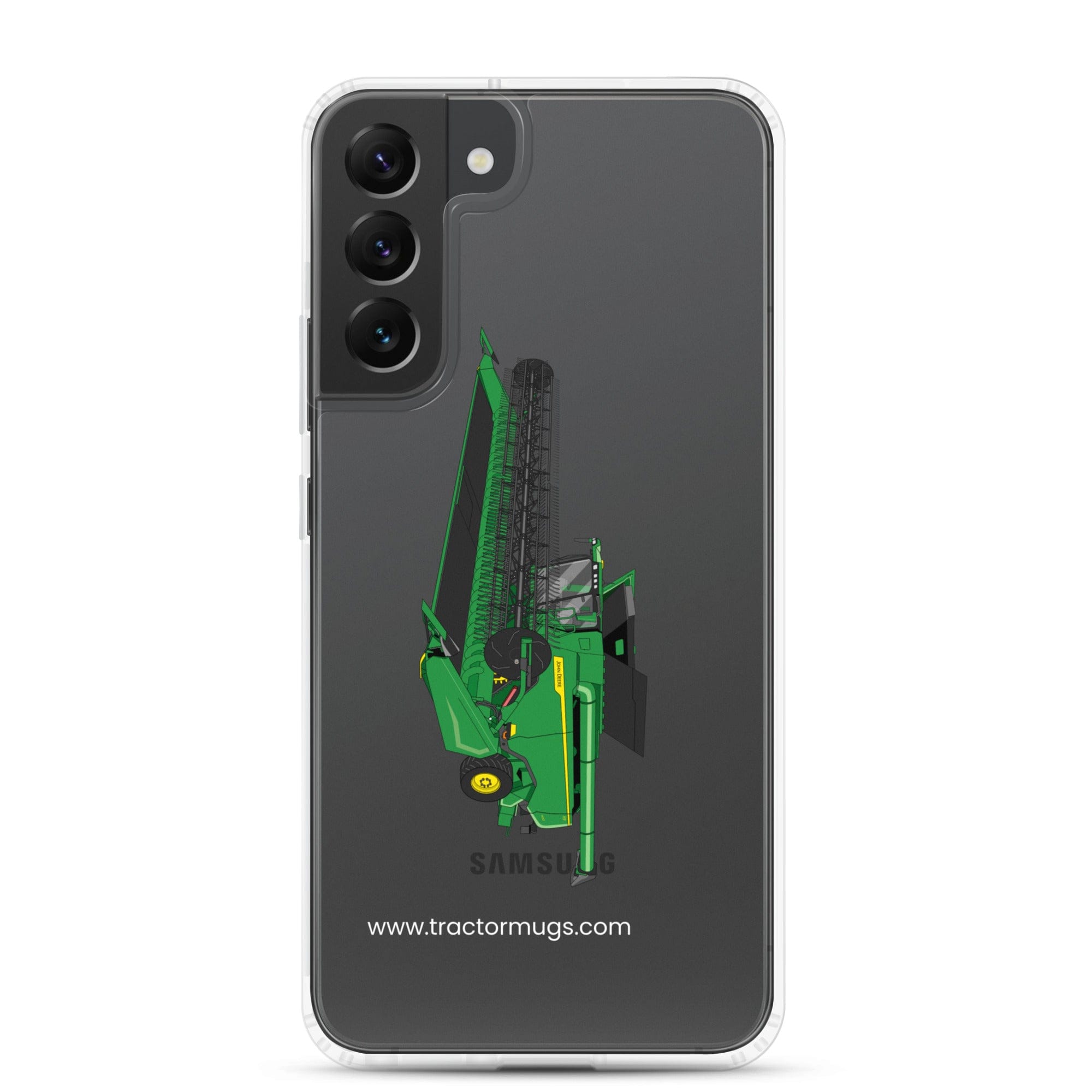 John Deere Clear Case for Samsung® Samsung Galaxy S22 Plus John Deere X9 1100 Combine | Clear Case for Samsung® Quality Farmers Merch