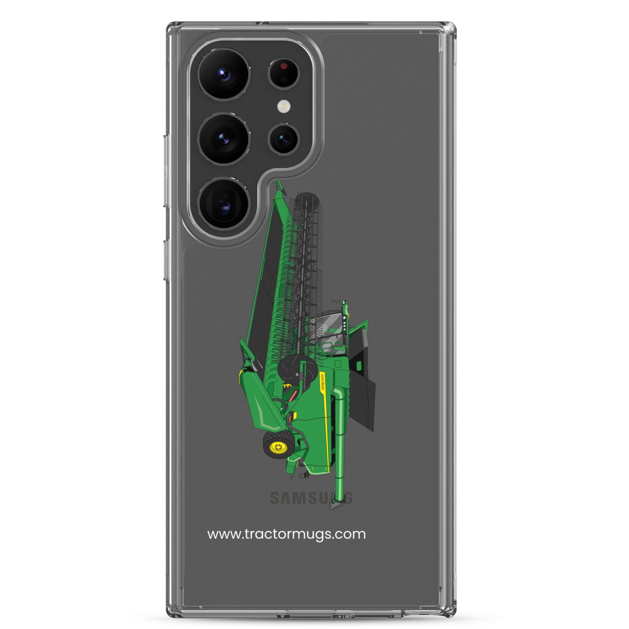 John Deere Clear Case for Samsung® Samsung Galaxy S23 Ultra John Deere X9 1100 Combine | Clear Case for Samsung® Quality Farmers Merch