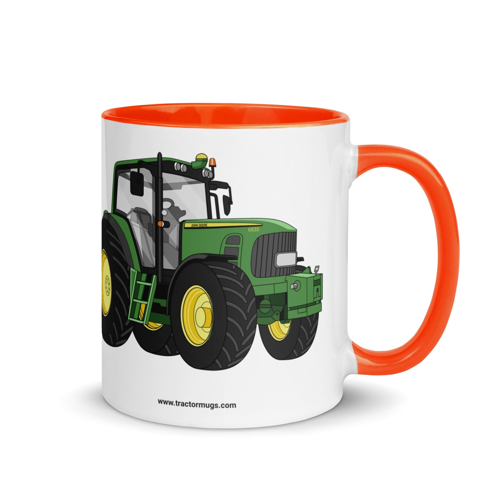 John Deere Mug with Color Inside Orange / 11 oz John Deere 6930 | Mug with Color Inside Quality Farmers Merch