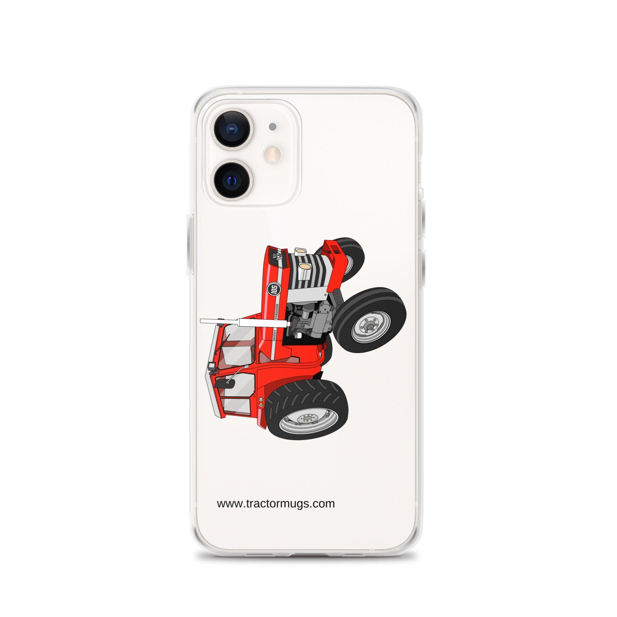 Massey Ferguson Clear Case for iPhone® iPhone 12 Massey Ferguson 185 | Clear Case for iPhone® Quality Farmers Merch