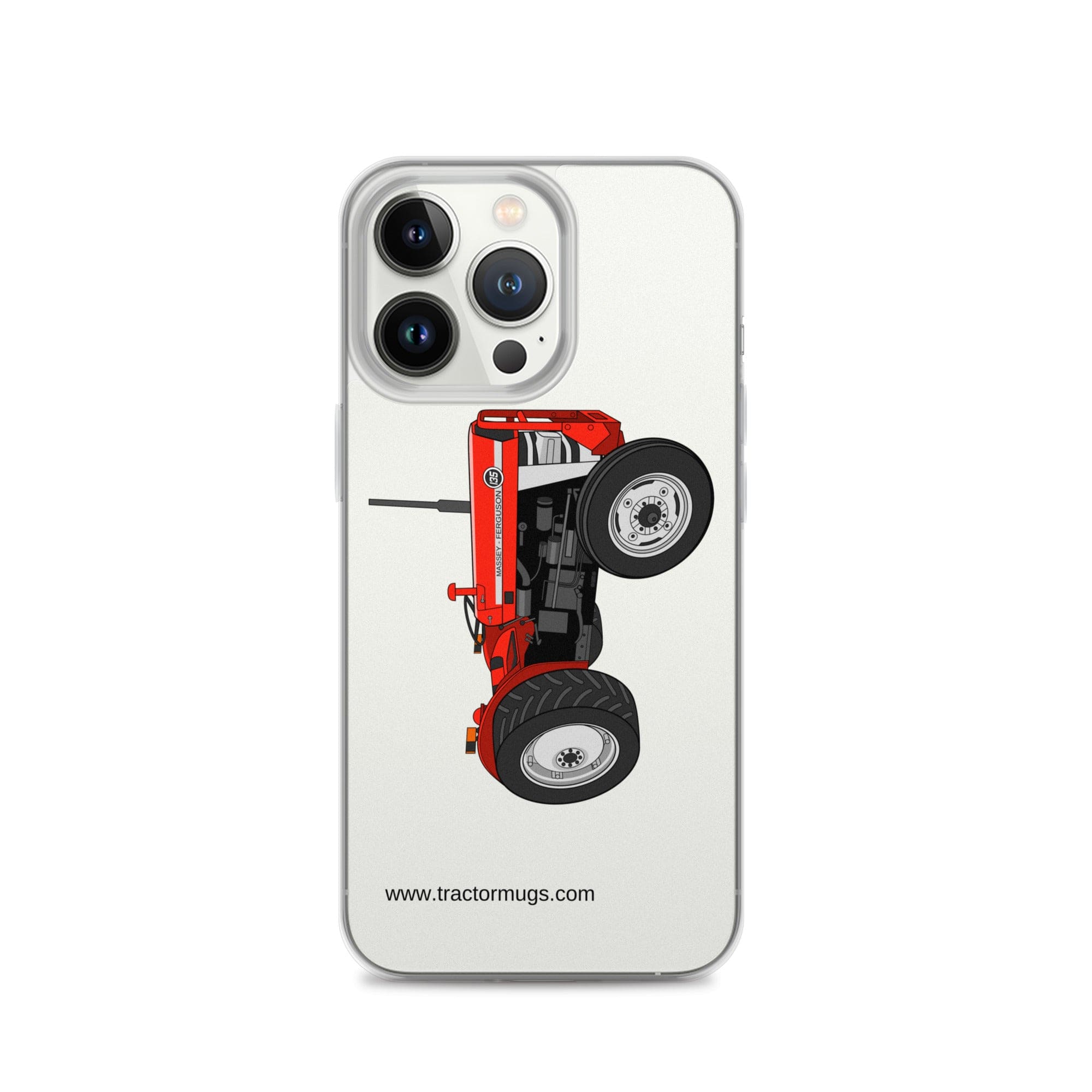 Massey Ferguson Clear Case for iPhone® iPhone 13 Pro Massey Ferguson 135 | Clear Case for iPhone® Quality Farmers Merch