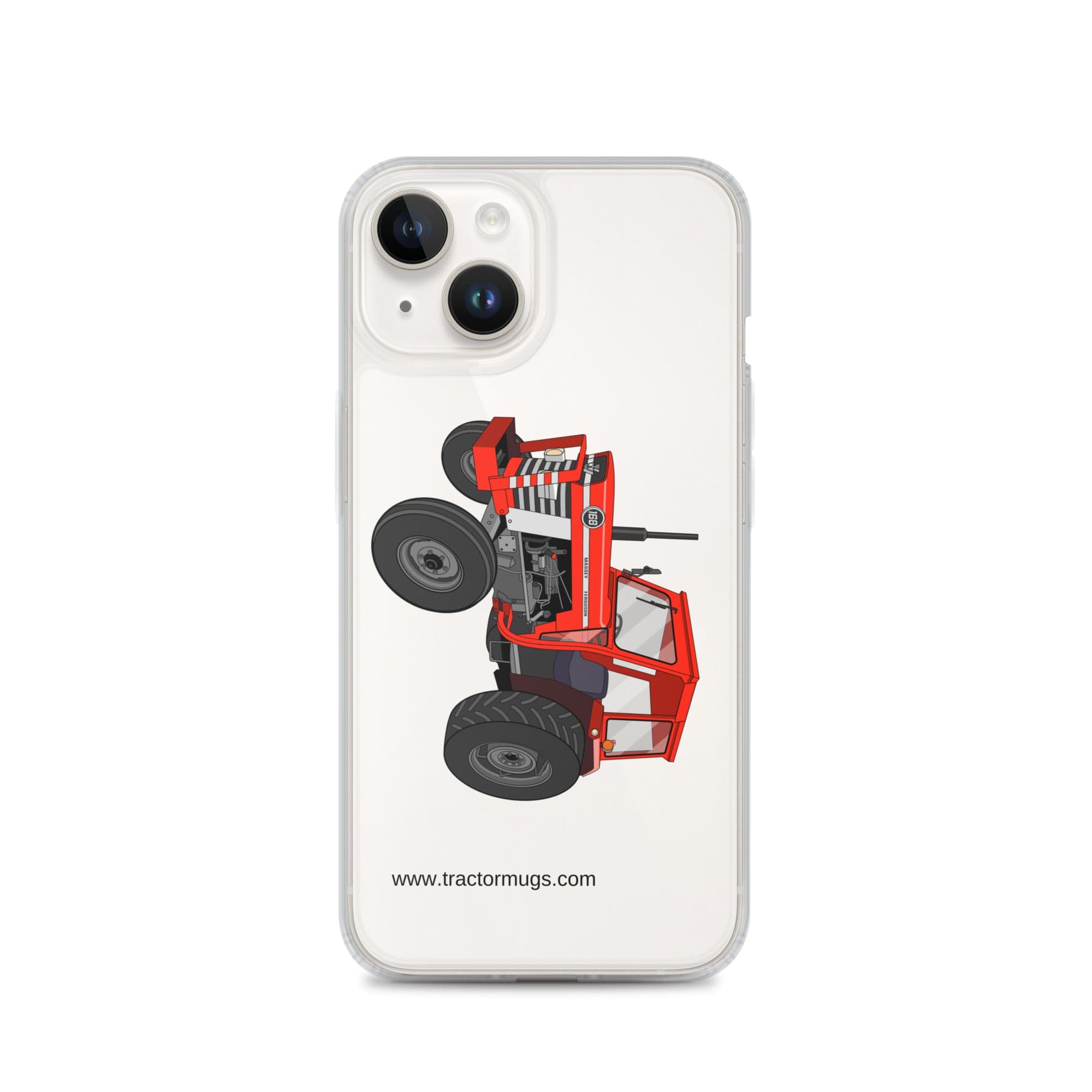 Massey Ferguson Clear Case for iPhone® iPhone 14 Massey Ferguson 168 | Clear Case for iPhone® Quality Farmers Merch