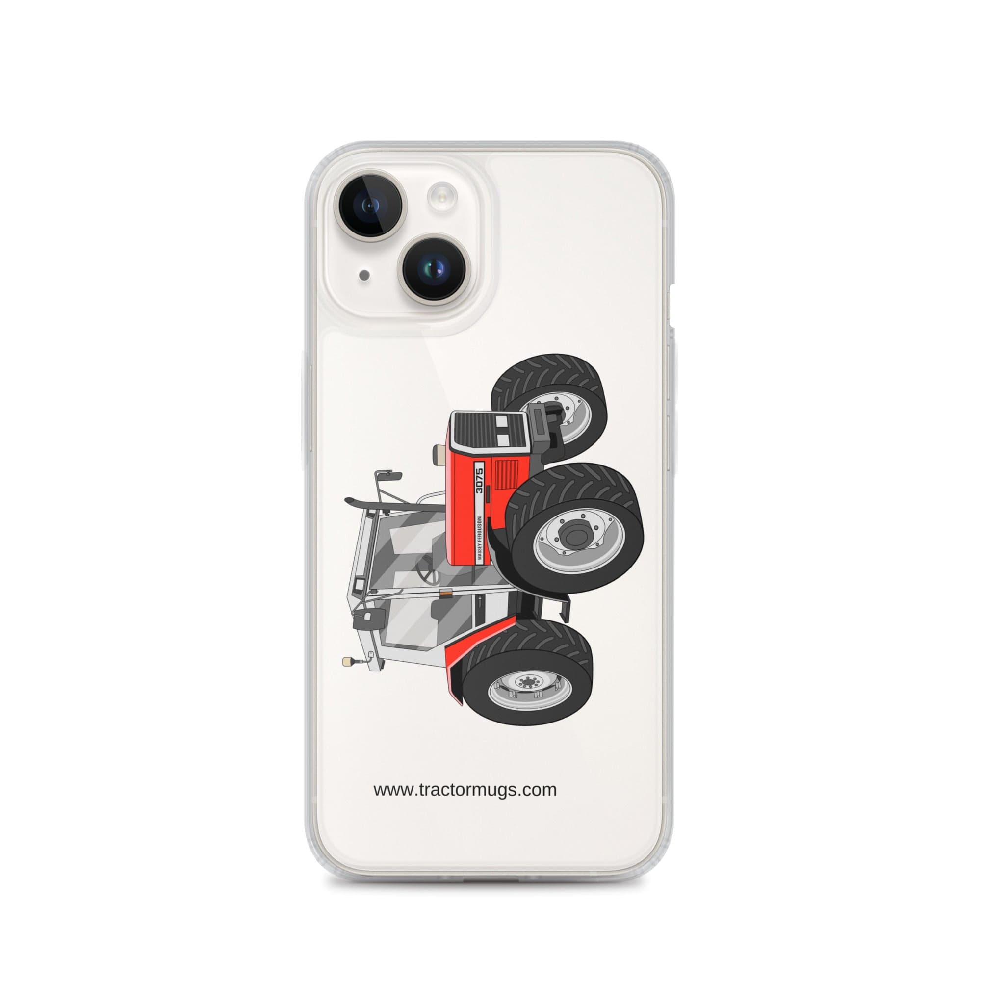 Massey Ferguson Clear Case for iPhone® iPhone 14 Massey Ferguson 3075 | Clear Case for iPhone® Quality Farmers Merch