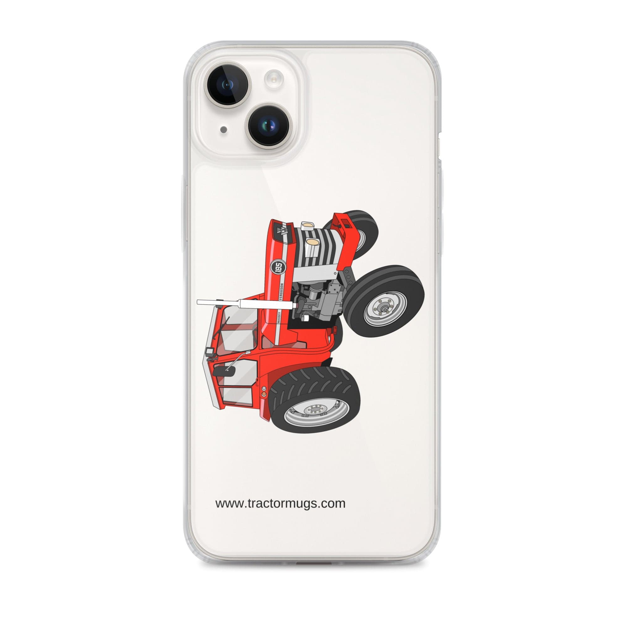 Massey Ferguson Clear Case for iPhone® iPhone 14 Plus Massey Ferguson 185 | Clear Case for iPhone® Quality Farmers Merch
