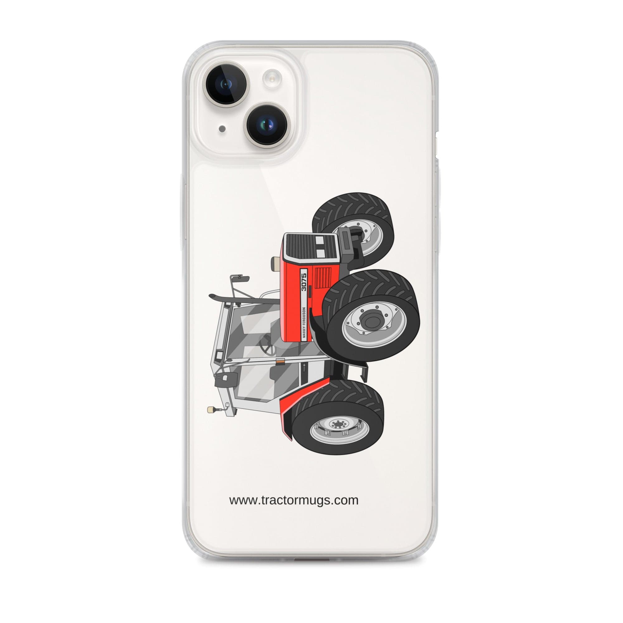 Massey Ferguson Clear Case for iPhone® iPhone 14 Plus Massey Ferguson 3075 | Clear Case for iPhone® Quality Farmers Merch