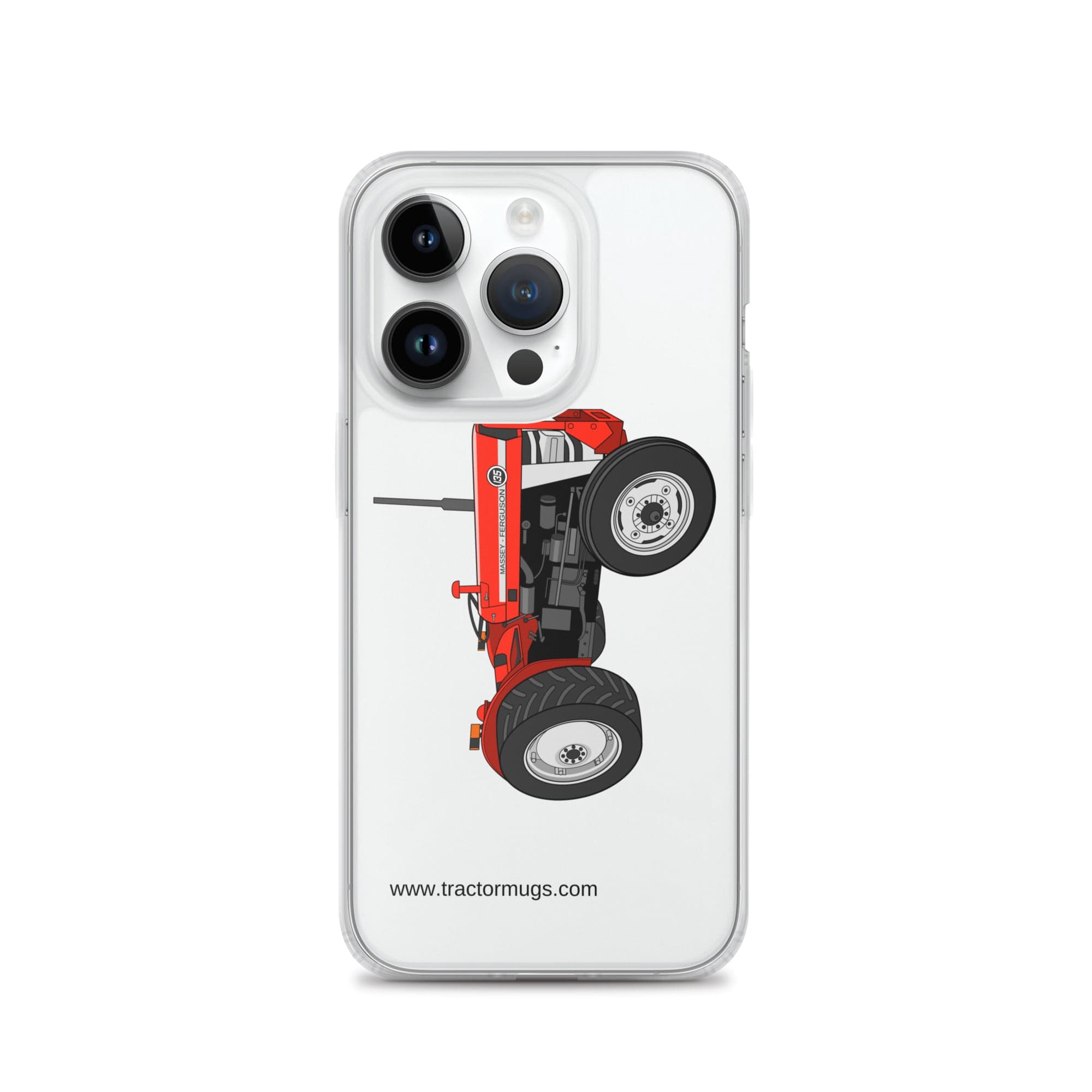 Massey Ferguson Clear Case for iPhone® iPhone 14 Pro Massey Ferguson 135 | Clear Case for iPhone® Quality Farmers Merch