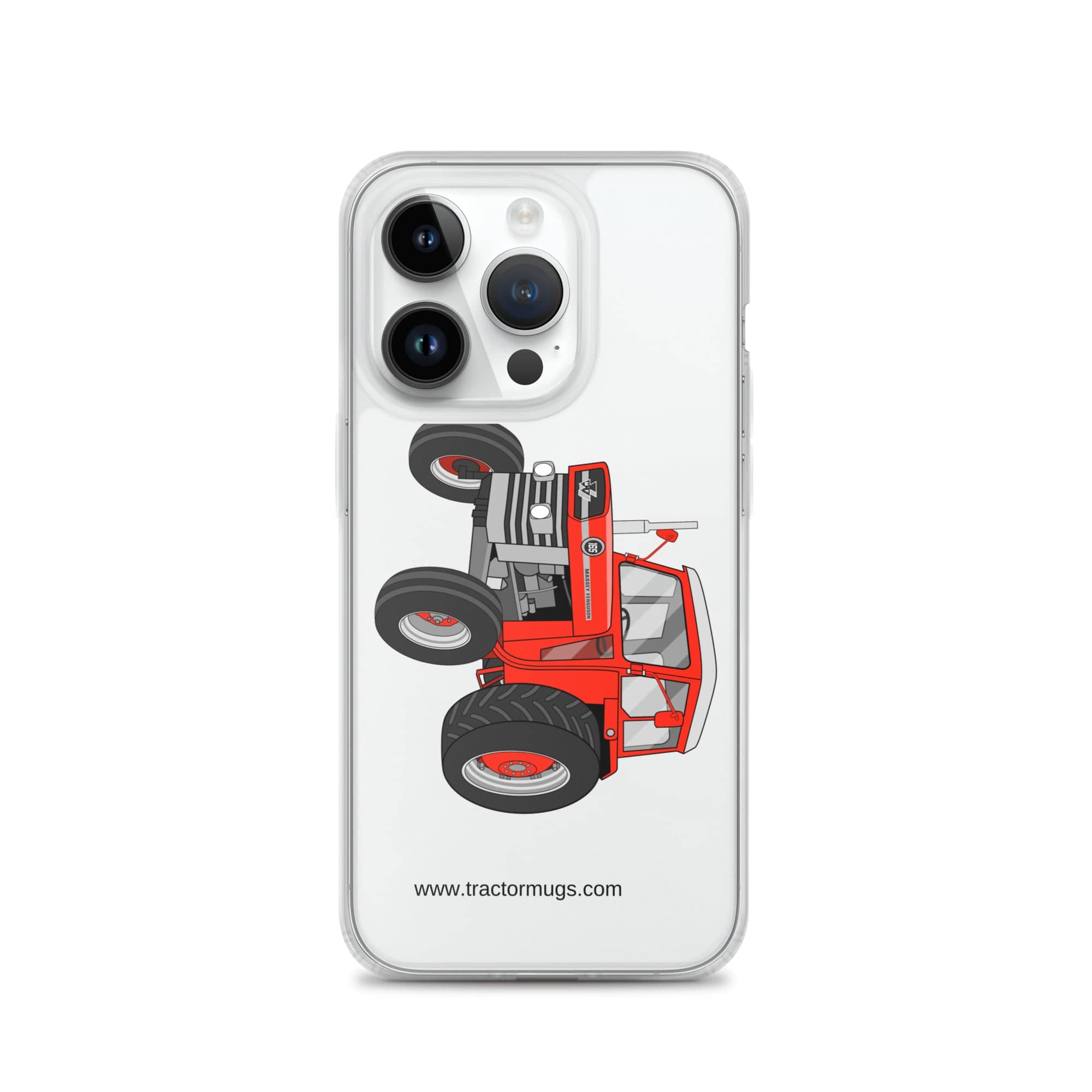Massey Ferguson Clear Case for iPhone® iPhone 14 Pro Massey Ferguson 165 | Clear Case for iPhone® Quality Farmers Merch
