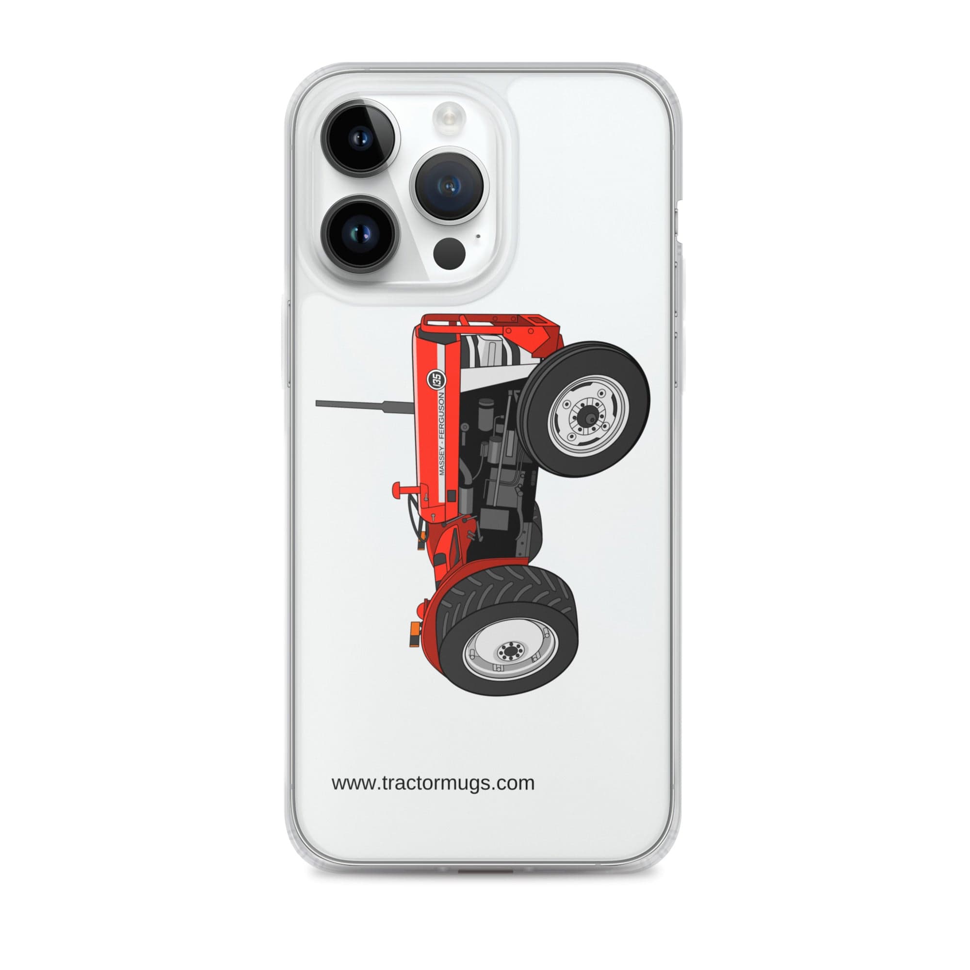 Massey Ferguson Clear Case for iPhone® iPhone 14 Pro Max Massey Ferguson 135 | Clear Case for iPhone® Quality Farmers Merch