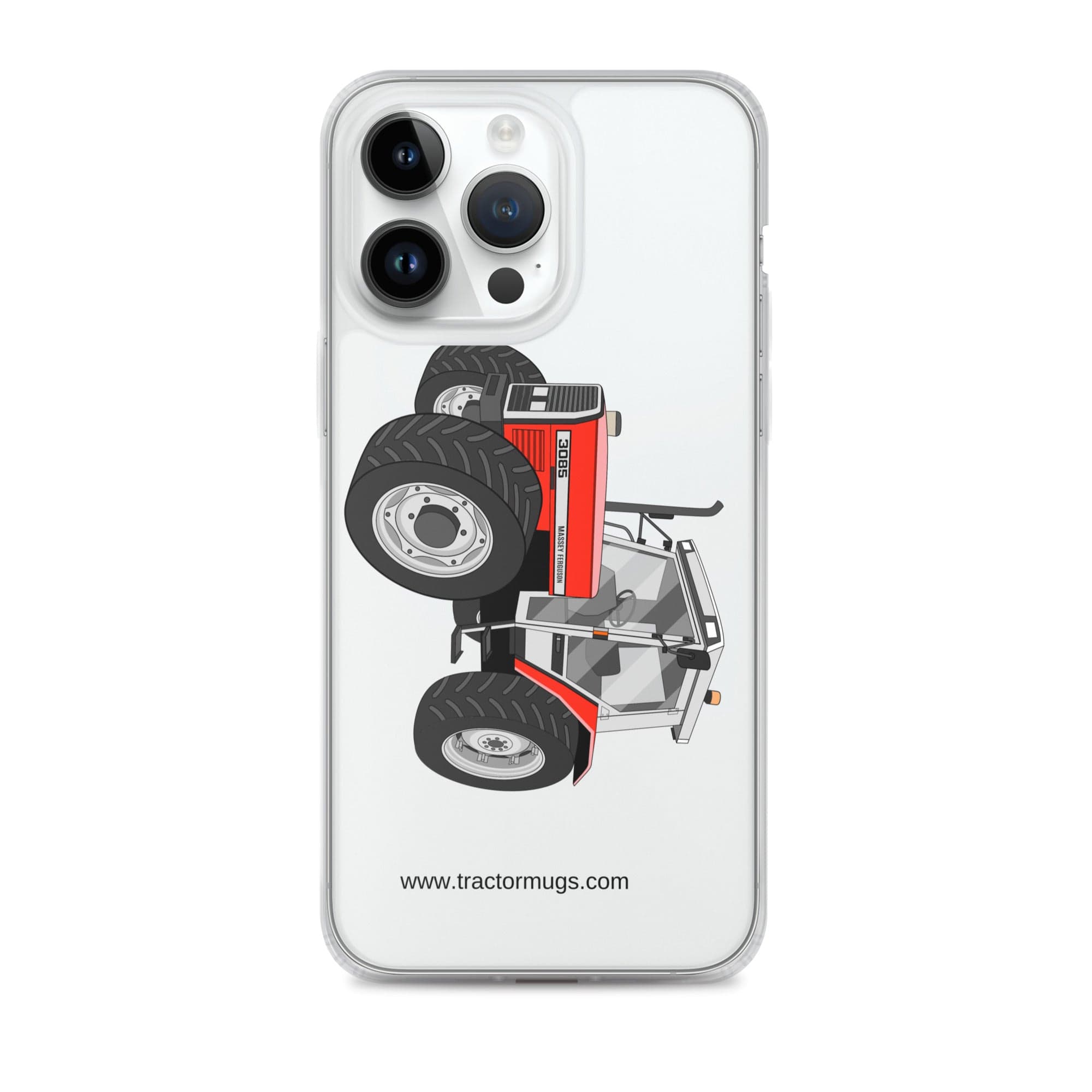Massey Ferguson Clear Case for iPhone® iPhone 14 Pro Max Massey Ferguson 3085 | Clear Case for iPhone® Quality Farmers Merch