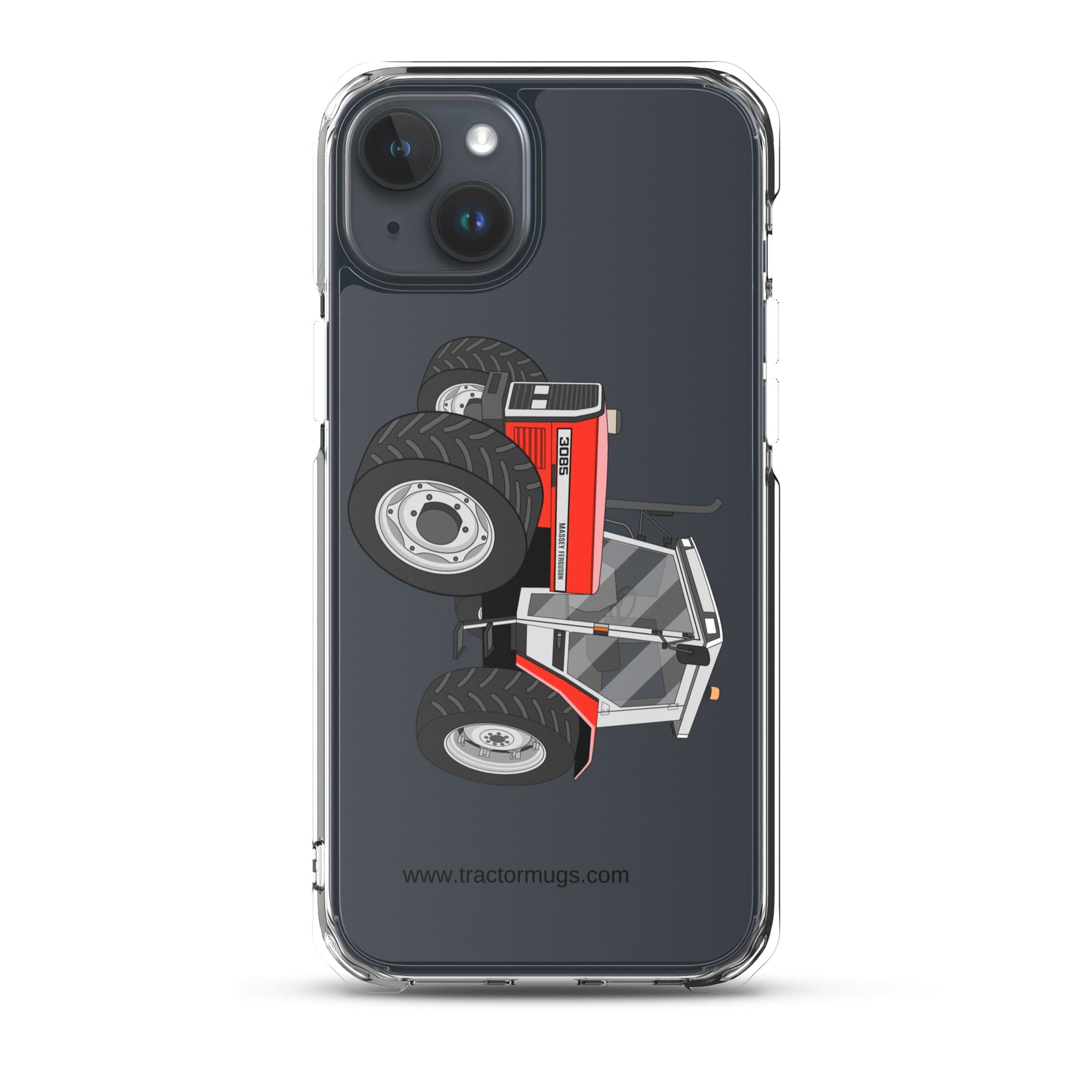 Massey Ferguson Clear Case for iPhone® iPhone 15 Plus Massey Ferguson 3085 | Clear Case for iPhone® Quality Farmers Merch