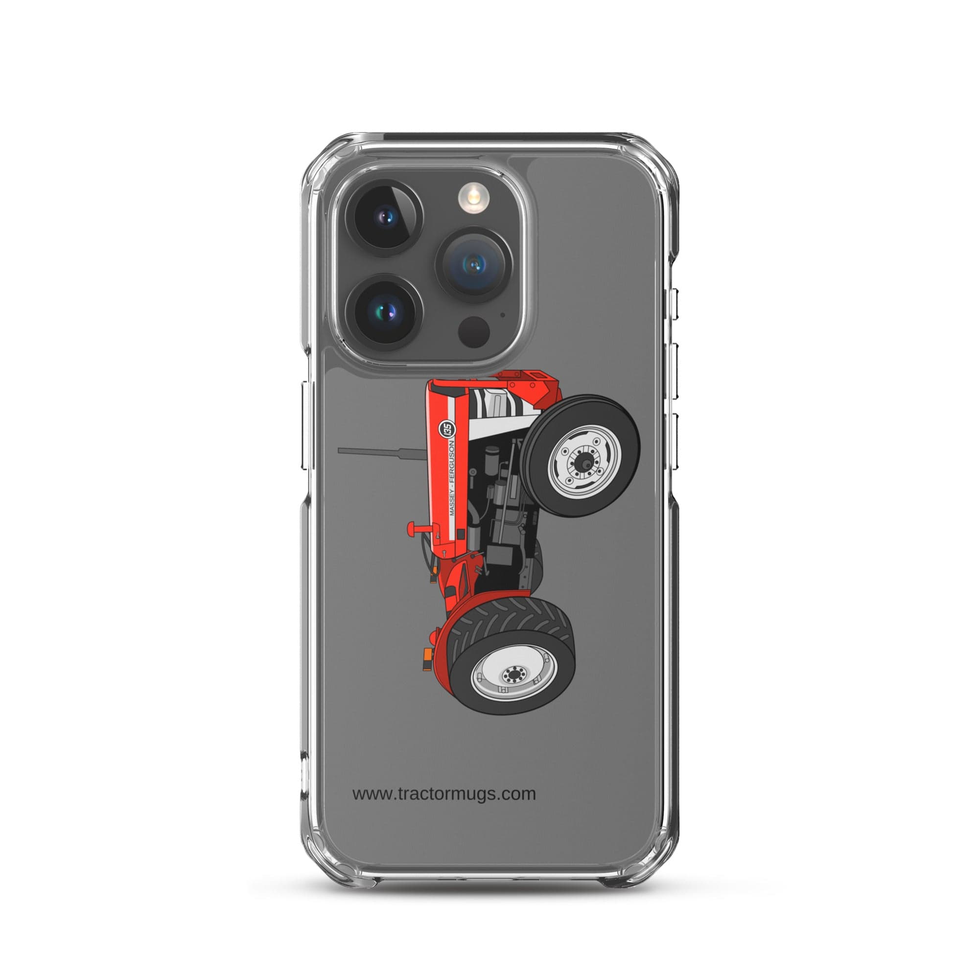 Massey Ferguson Clear Case for iPhone® iPhone 15 Pro Massey Ferguson 135 | Clear Case for iPhone® Quality Farmers Merch