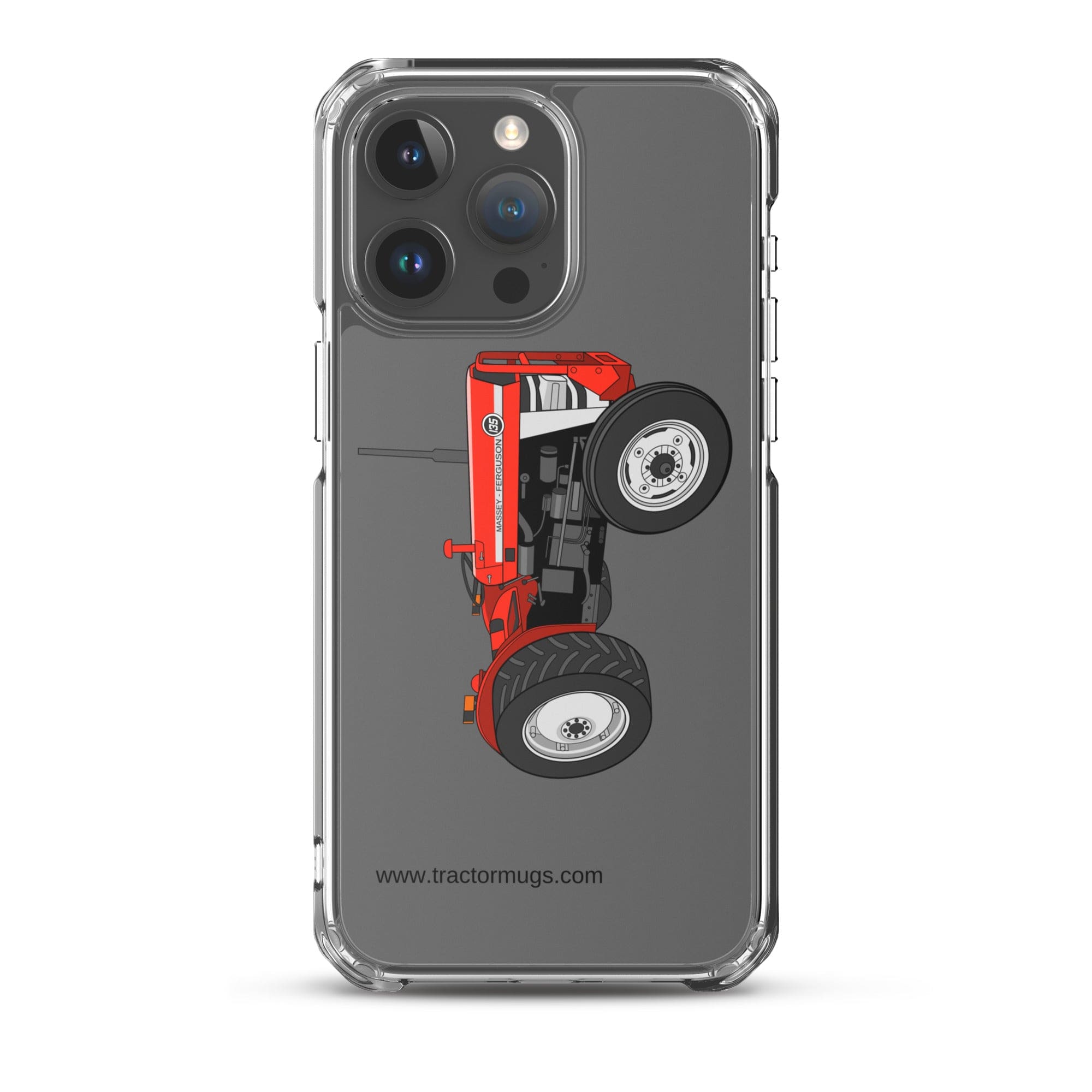Massey Ferguson Clear Case for iPhone® iPhone 15 Pro Max Massey Ferguson 135 | Clear Case for iPhone® Quality Farmers Merch
