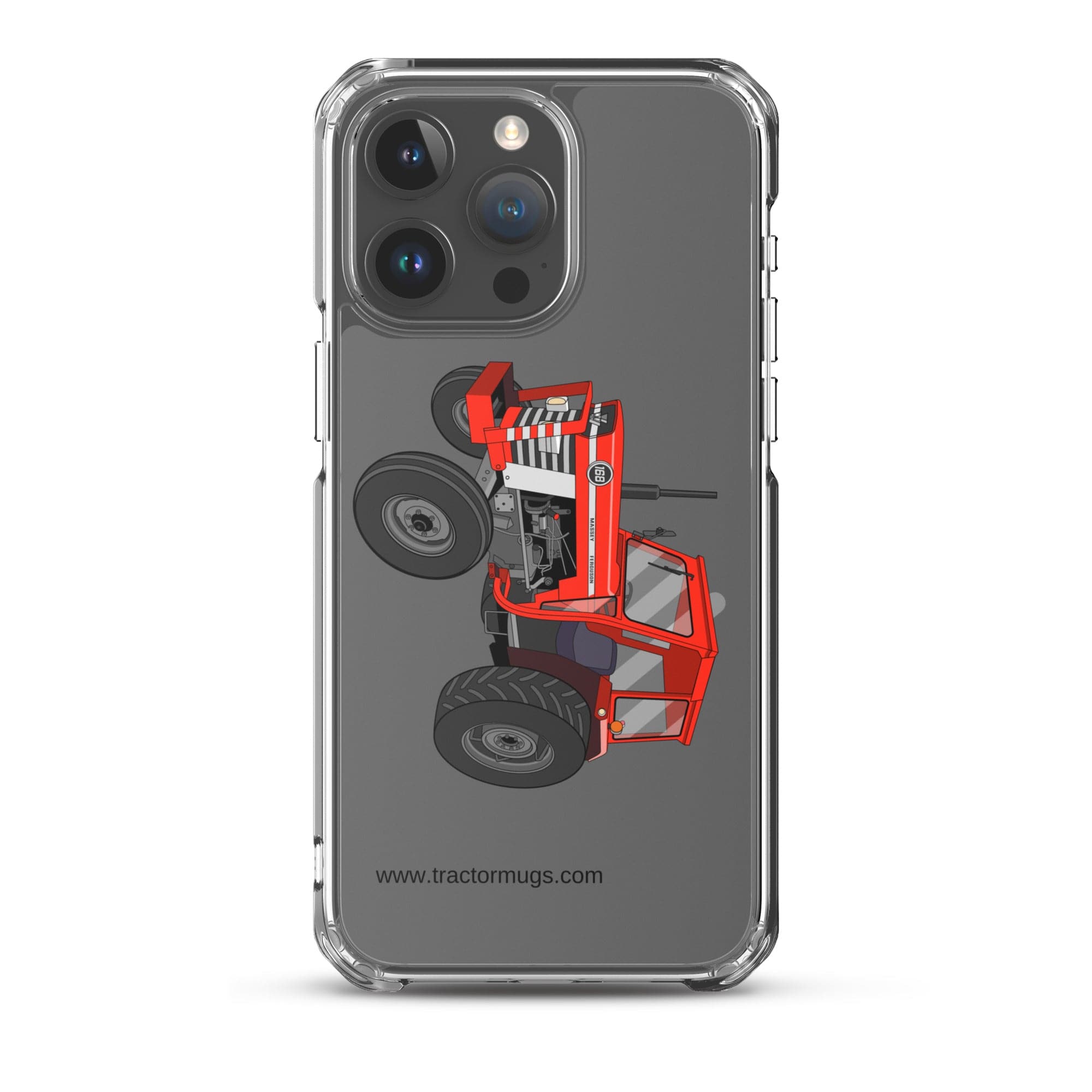 Massey Ferguson Clear Case for iPhone® iPhone 15 Pro Max Massey Ferguson 168 | Clear Case for iPhone® Quality Farmers Merch