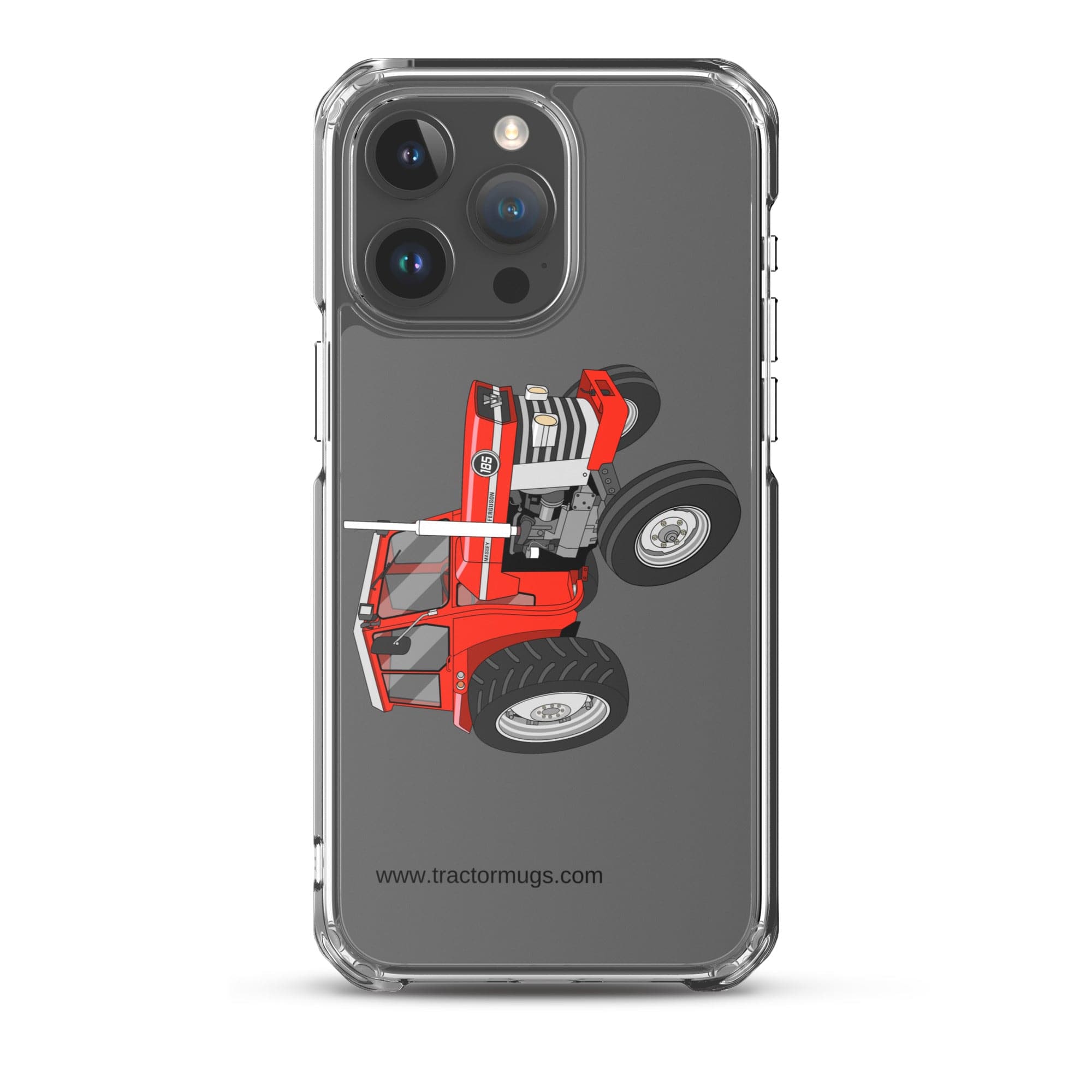 Massey Ferguson Clear Case for iPhone® iPhone 15 Pro Max Massey Ferguson 185 | Clear Case for iPhone® Quality Farmers Merch