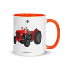 Massey Ferguson Mug with Color Inside Orange Massey Ferguson 35X | Mug with Color Inside Quality Farmers Merch