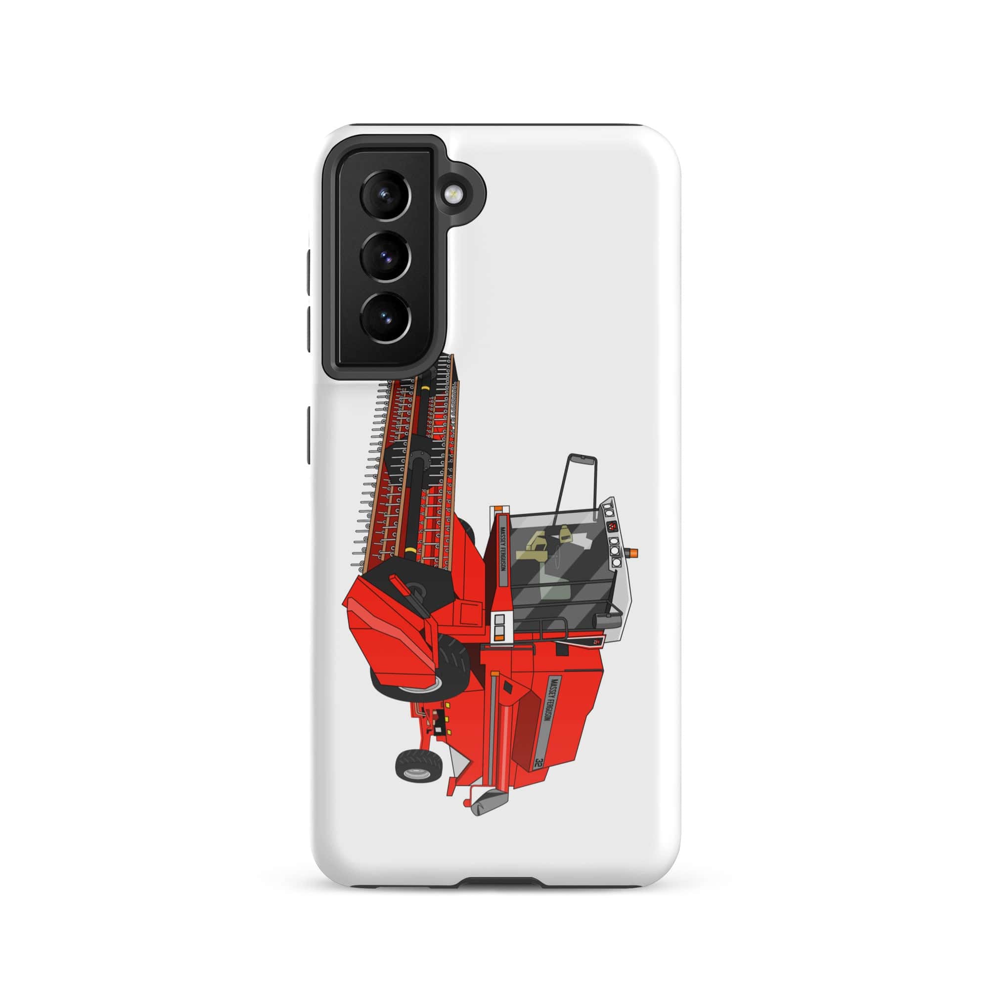 Massey Ferguson Tough case for Samsung® Samsung Galaxy S21 1994 Massey Ferguson 32 Combine Harvester | Tough case for Samsung® Quality Farmers Merch