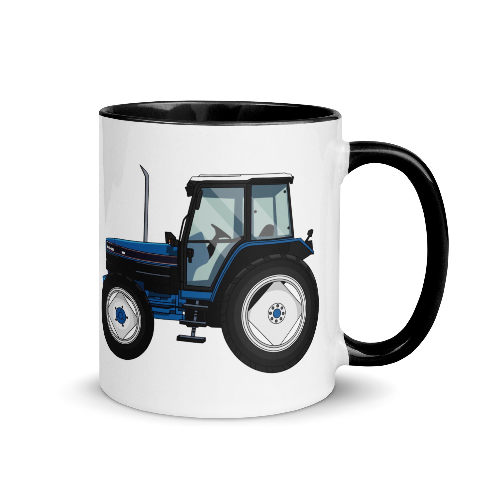 The Farmers Mugs Store Mug Black Ford 6640 Mug with Color Inside Quality Farmers Merch