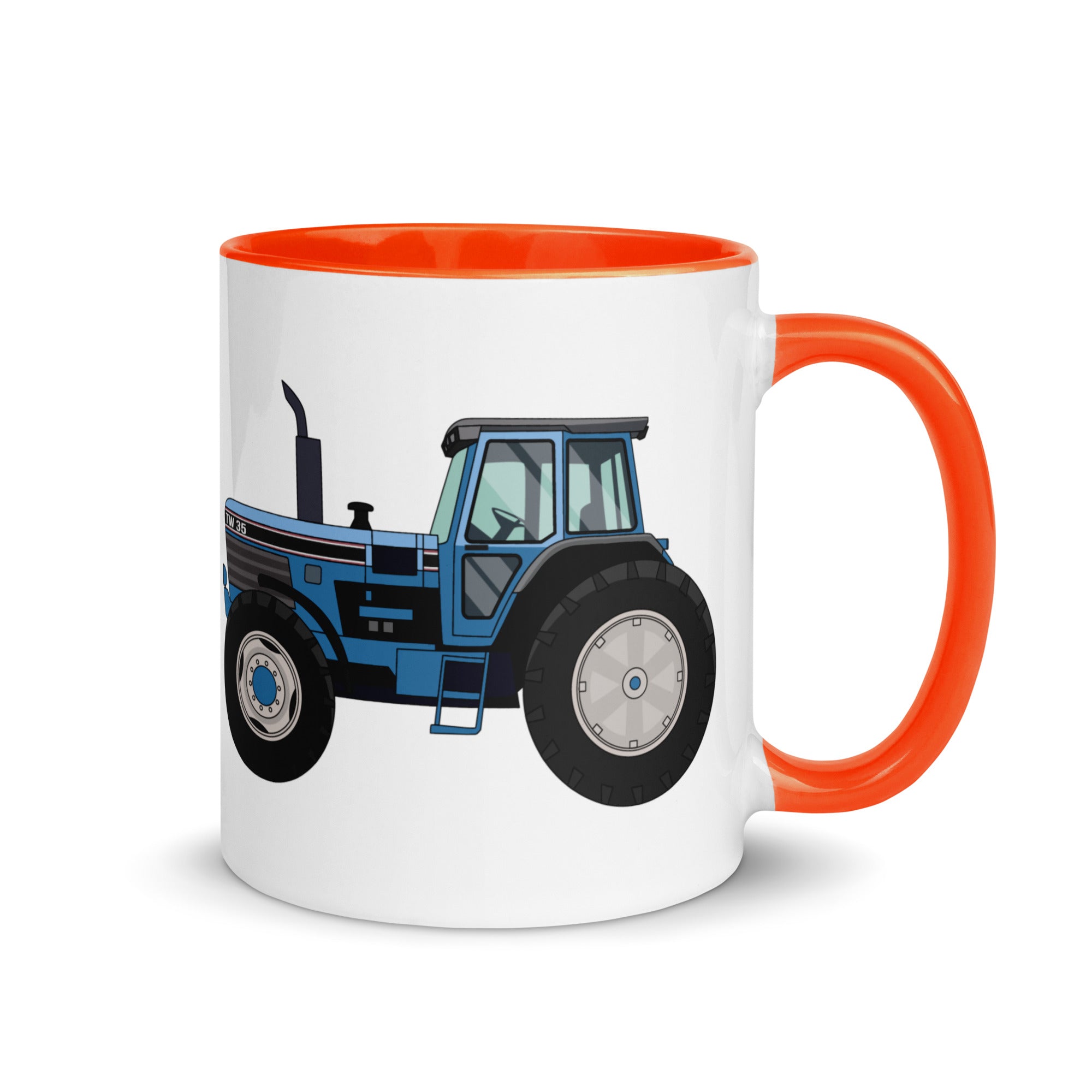 The Farmers Mugs Store Mug Orange Ford TW-35 Mug with Color Inside Quality Farmers Merch