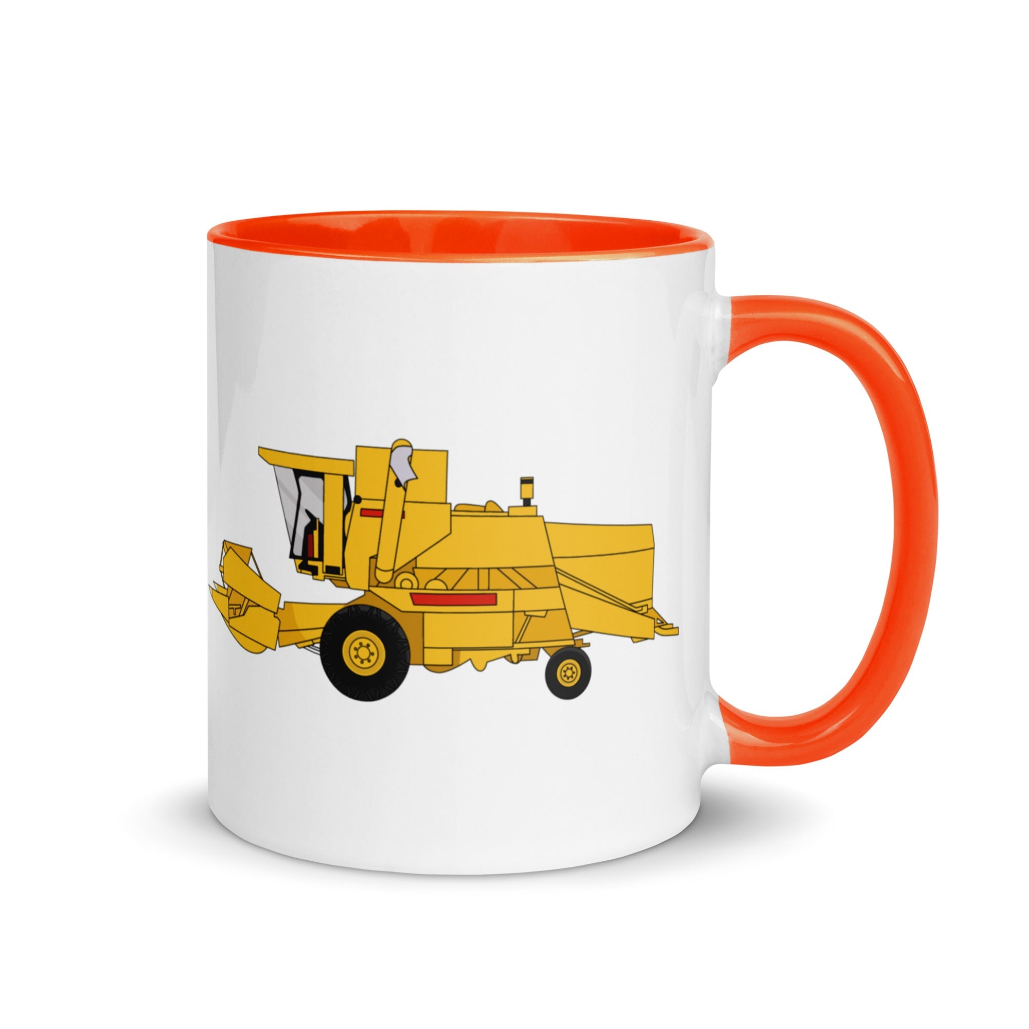 The Farmers Mugs Store Mug Orange New Holland Clayson 8070 Mug with Color Inside Quality Farmers Merch