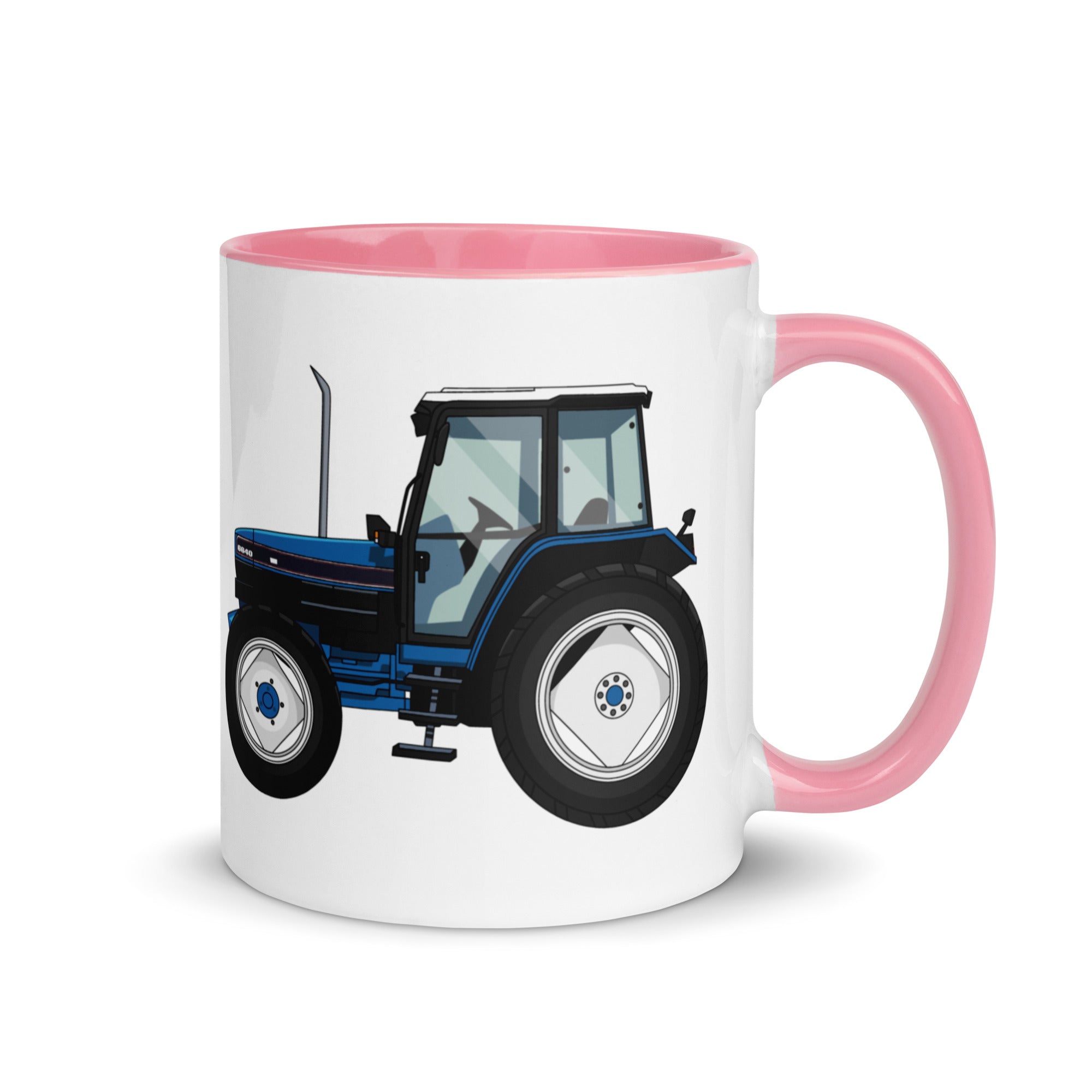 The Farmers Mugs Store Mug Pink Ford 6640 Mug with Color Inside Quality Farmers Merch
