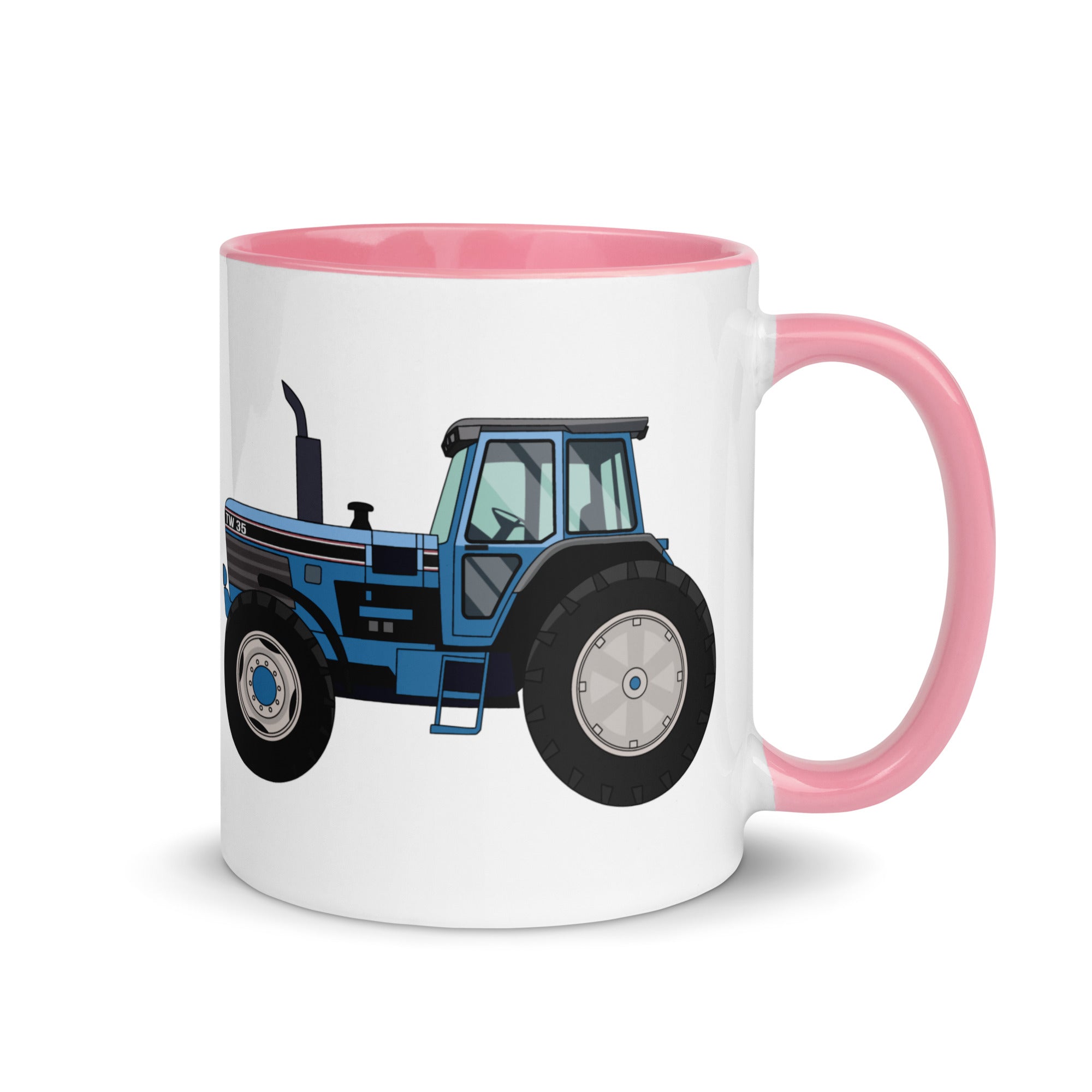 The Farmers Mugs Store Mug Pink Ford TW-35 Mug with Color Inside Quality Farmers Merch