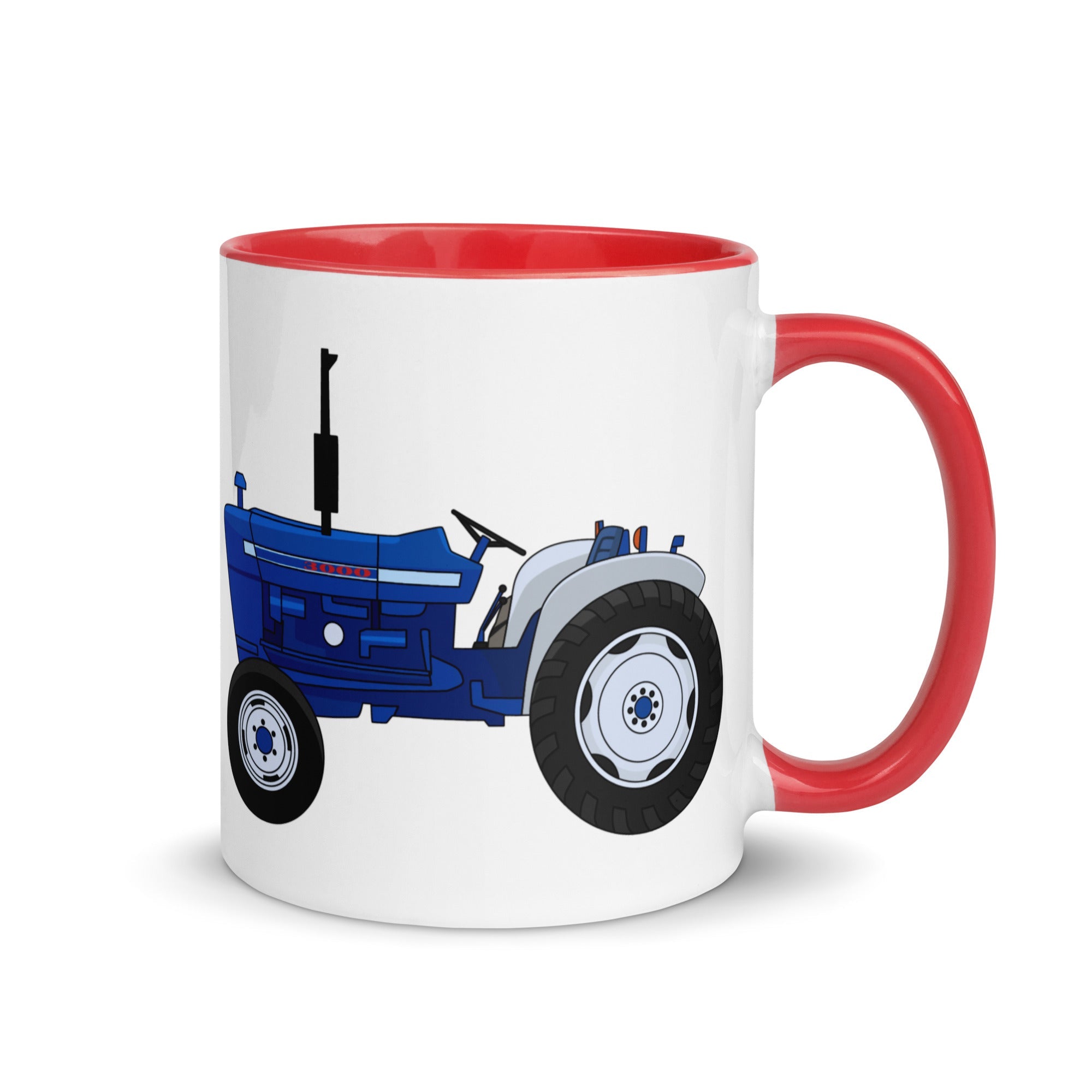 The Farmers Mugs Store Mug Red Ford 3000 Mug with Color Inside Quality Farmers Merch