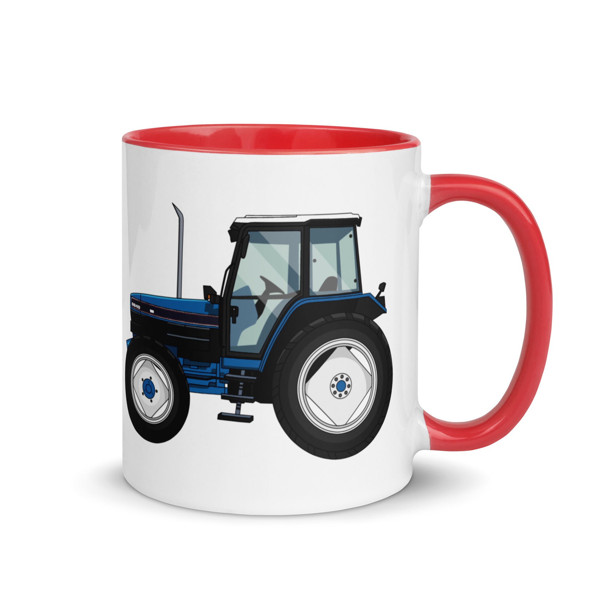 The Farmers Mugs Store Mug Red Ford 6640 Mug with Color Inside Quality Farmers Merch