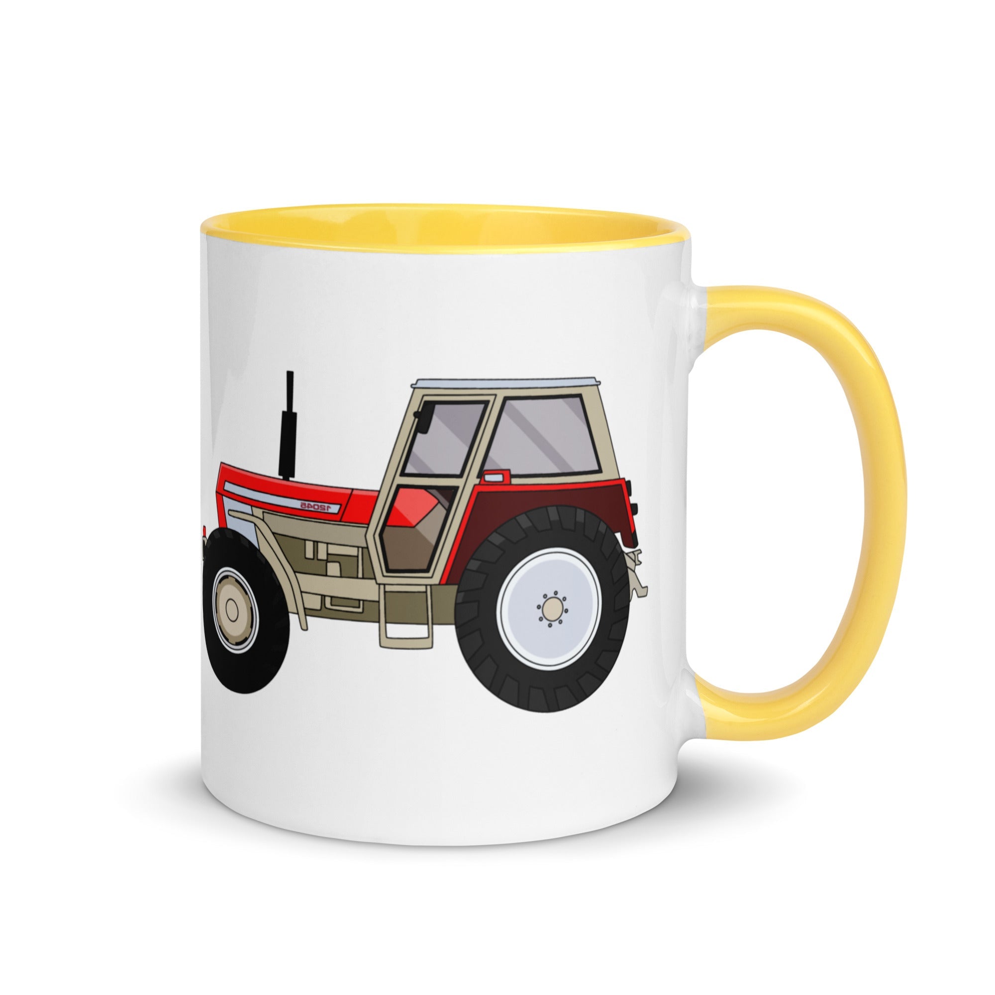 The Farmers Mugs Store Mug Yellow Zetor 12045 Mug with Color Inside Quality Farmers Merch