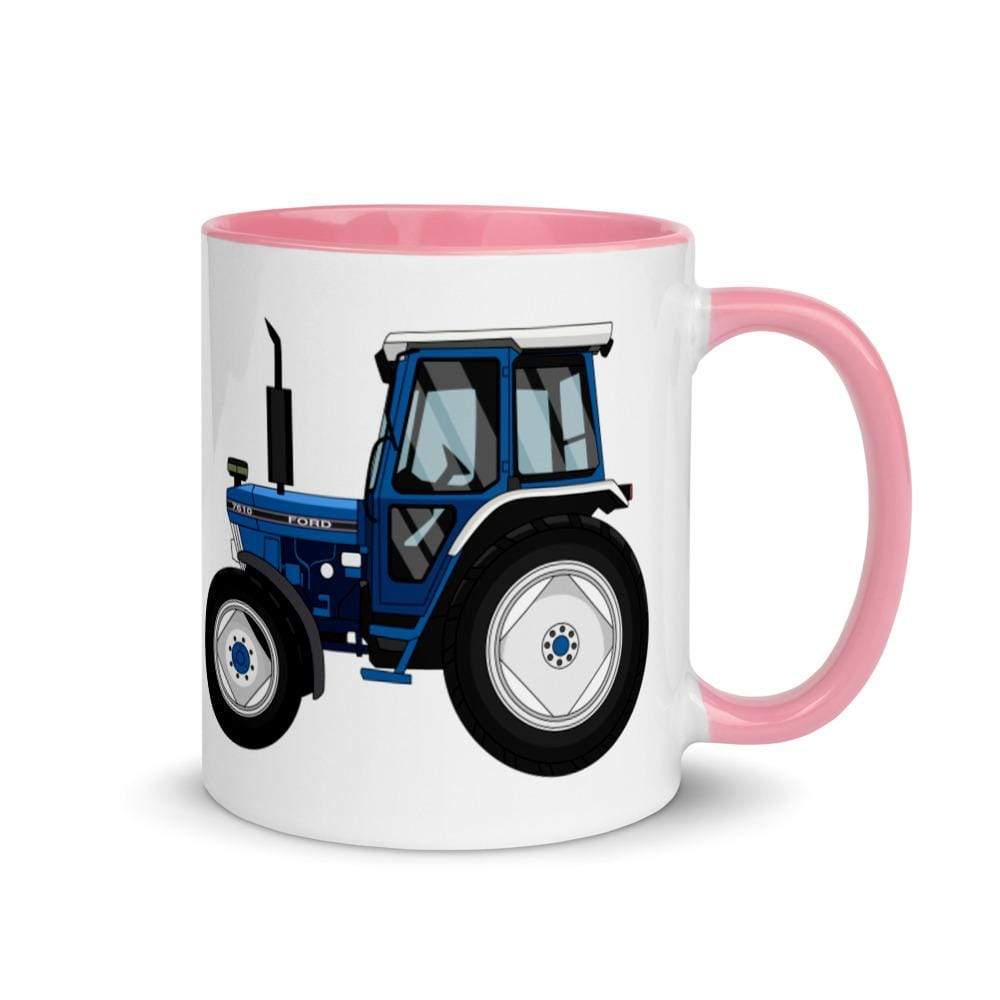 The Farmers Mugs Store Pink Ford 7610 Mug with Color Inside Quality Farmers Merch