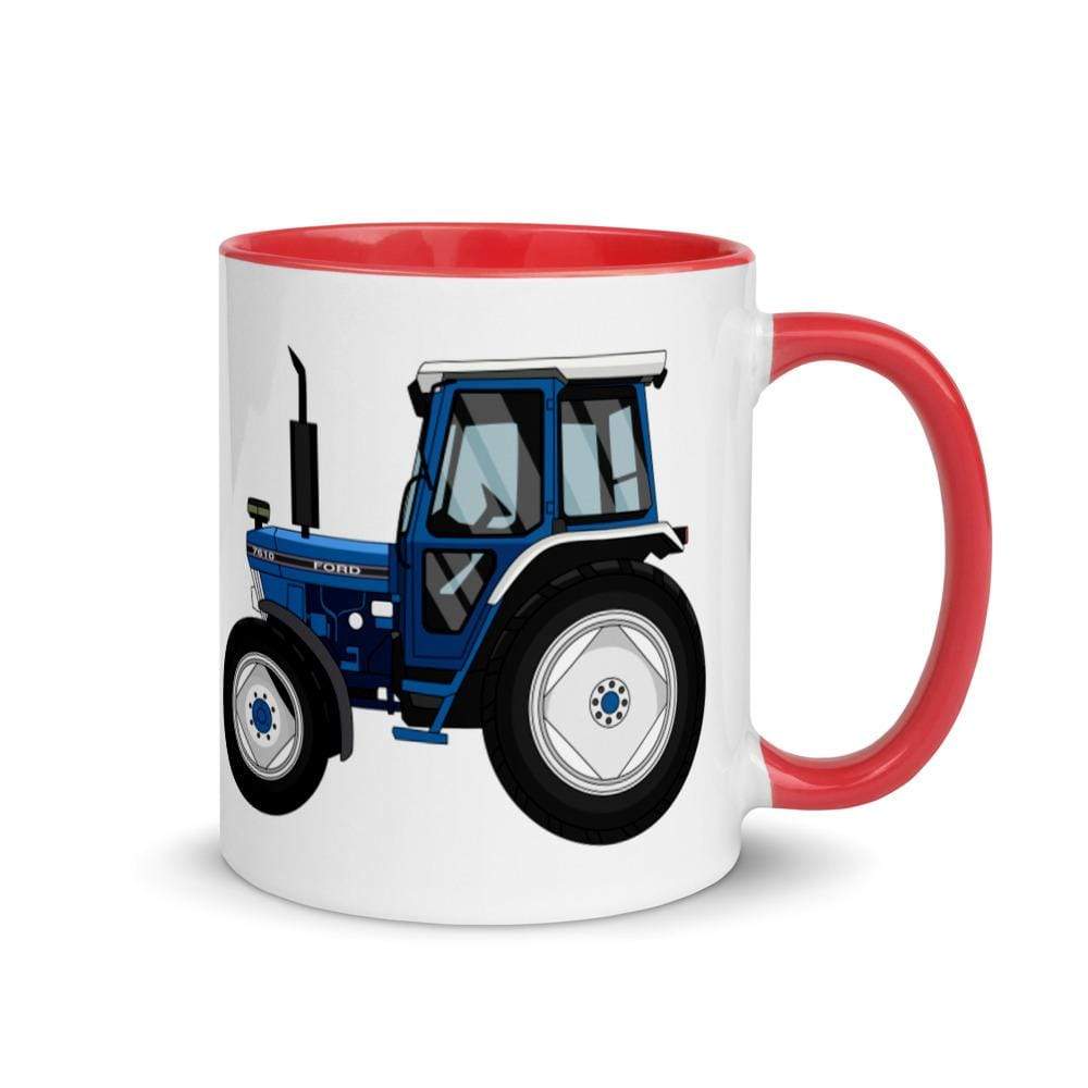 The Farmers Mugs Store Red Ford 7610 Mug with Color Inside Quality Farmers Merch