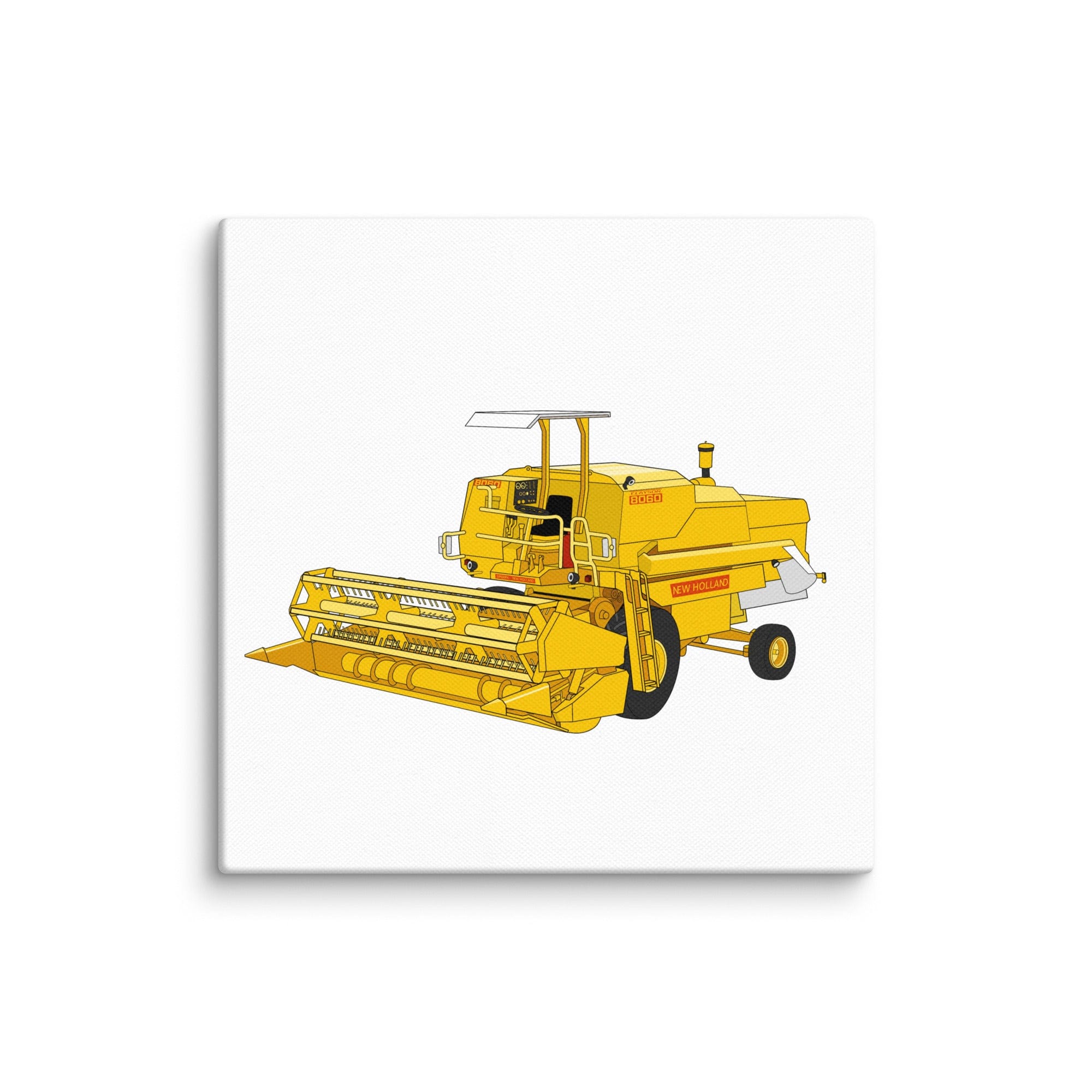 The Tractor Mugs Store 10″×10″ Clayson 8060 Combine Harvester | Canvas Quality Farmers Merch