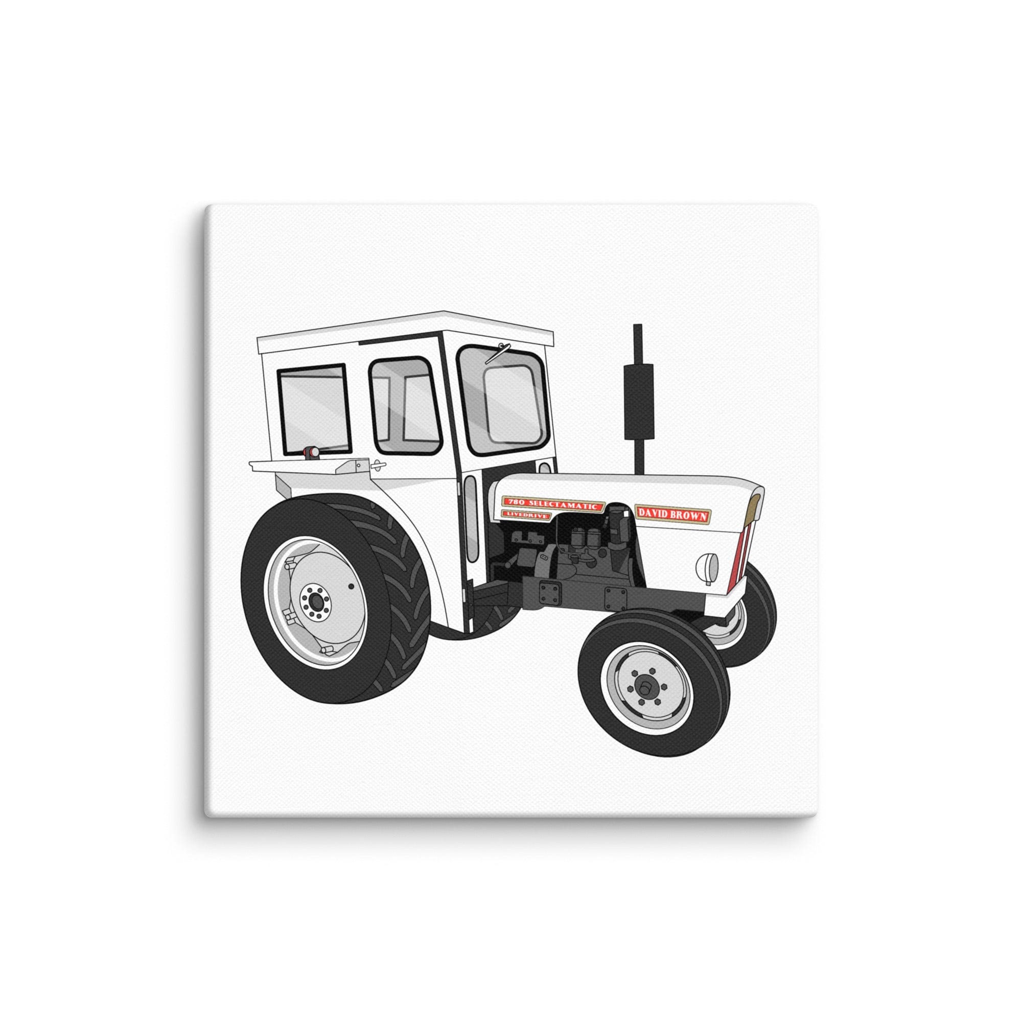 The Tractor Mugs Store 10″×10″ David Brown 780 Selectamatic | Canvas Quality Farmers Merch