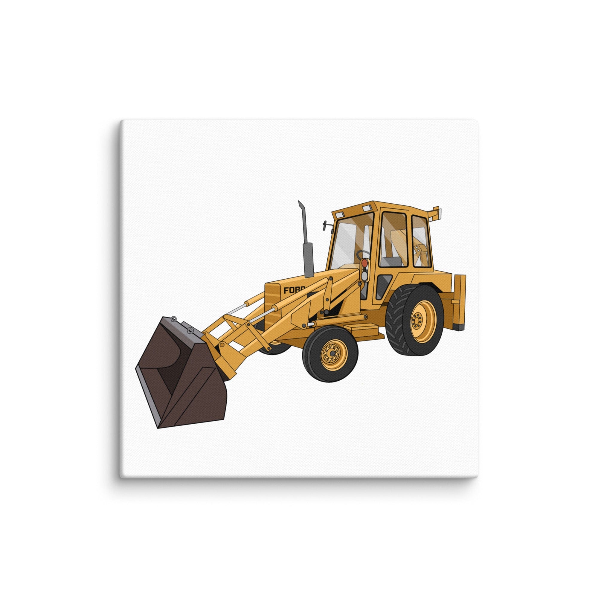 The Tractor Mugs Store 10″×10″ Ford 550 Backhoe | Canvas Quality Farmers Merch