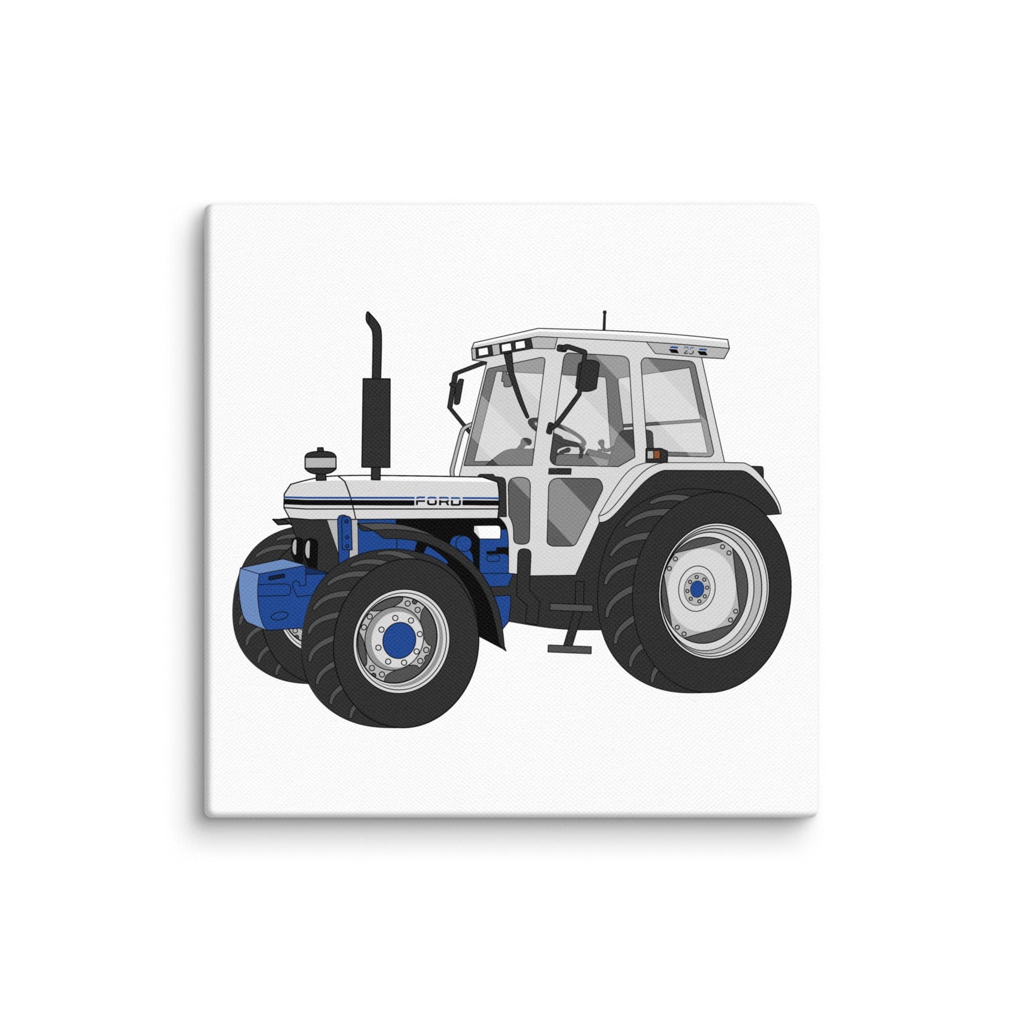The Tractor Mugs Store 10″×10″ Ford 7810 Jubilee Edition SilverTractor | Canvas Quality Farmers Merch