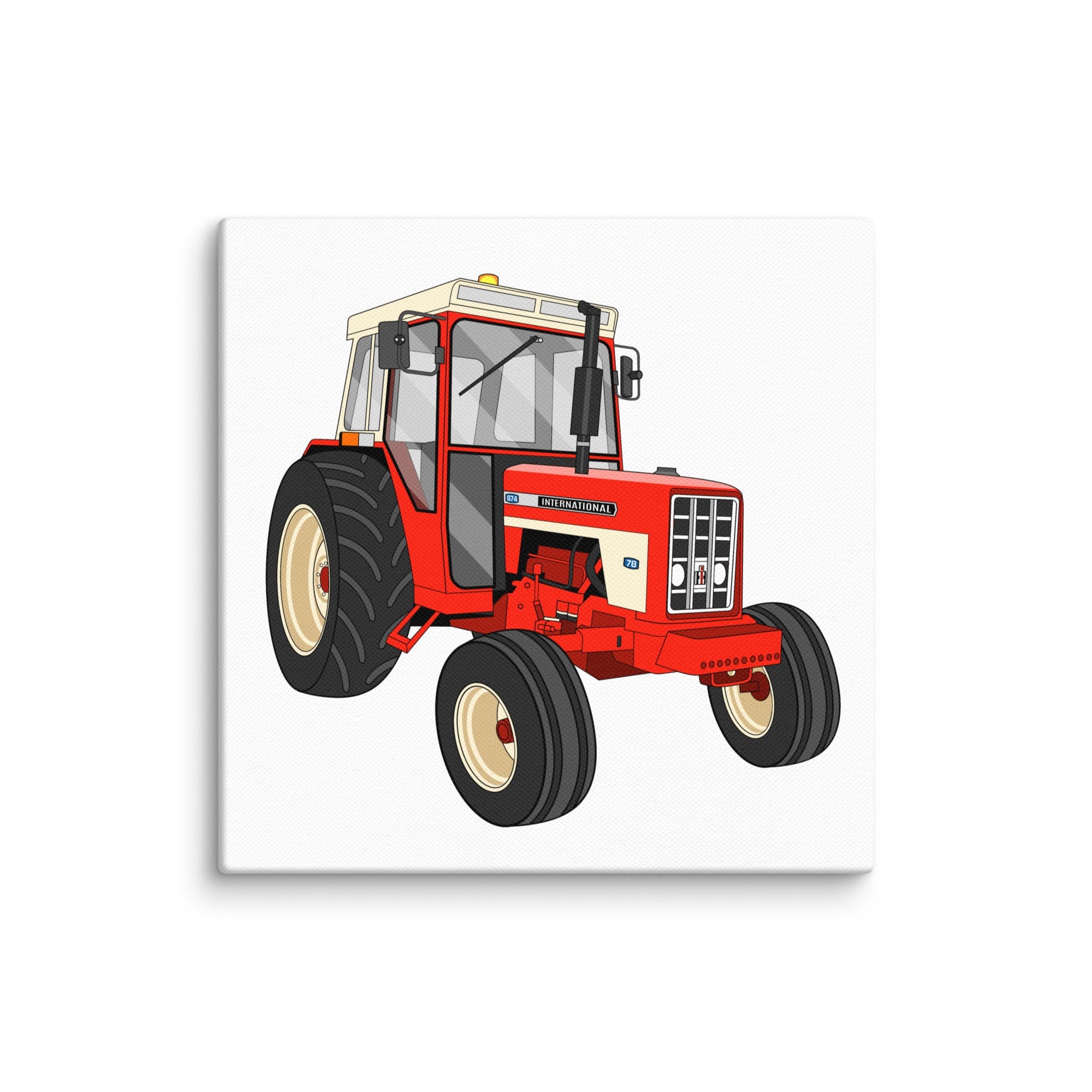 The Tractor Mugs Store 10″×10″ International 674 | Canvas Quality Farmers Merch