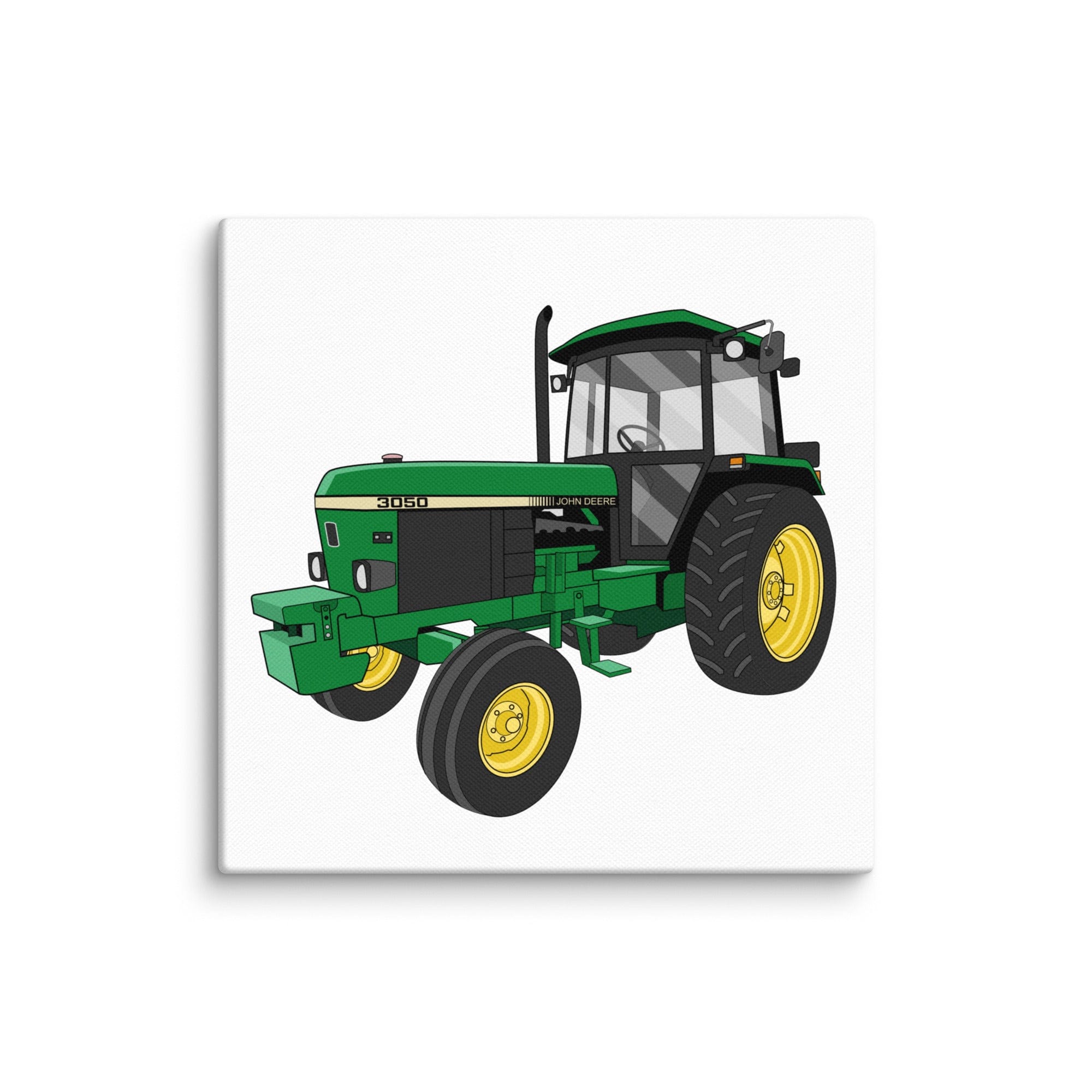 The Tractor Mugs Store 10″×10″ John Deere 3050 2WD | Canvas Quality Farmers Merch