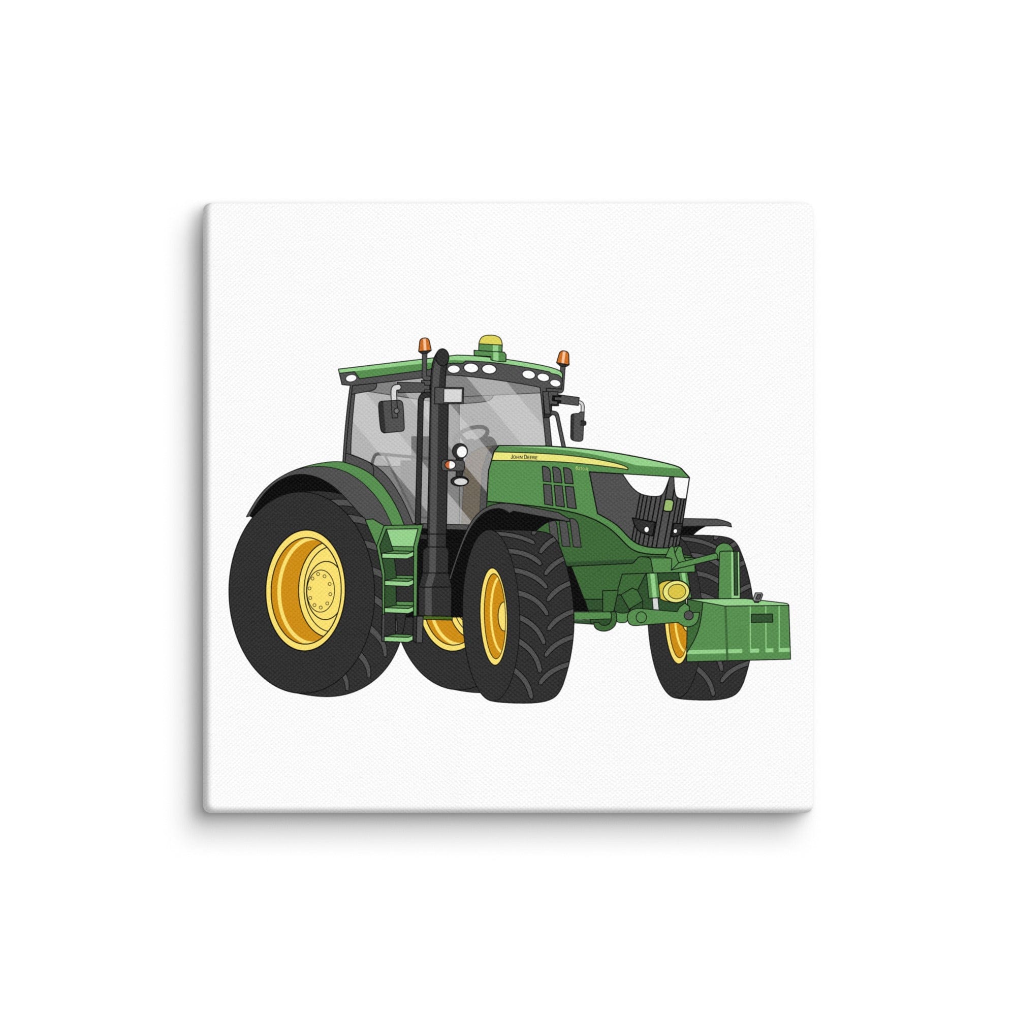 The Tractor Mugs Store 10″×10″ John Deere 6210 R | Canvas Quality Farmers Merch