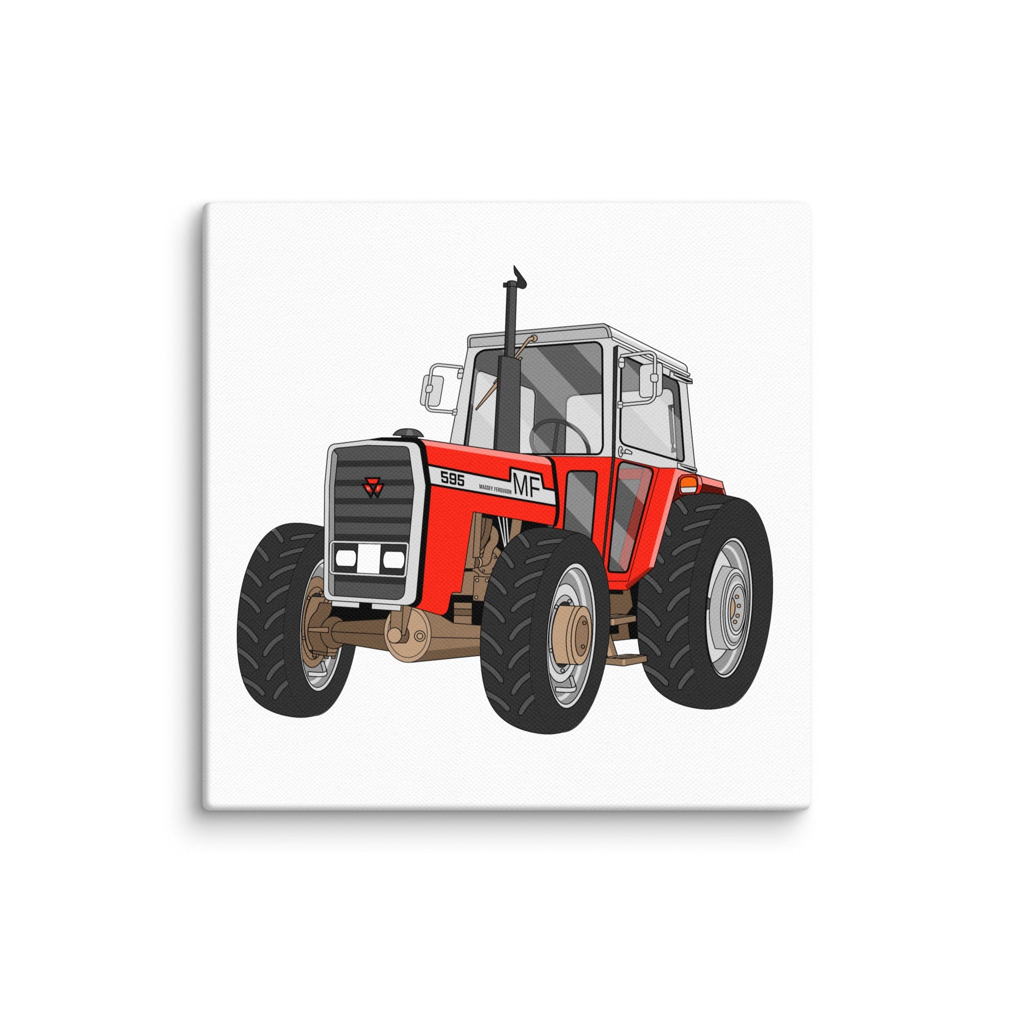 The Tractor Mugs Store 10″×10″ Massey 595 | Canvas Quality Farmers Merch