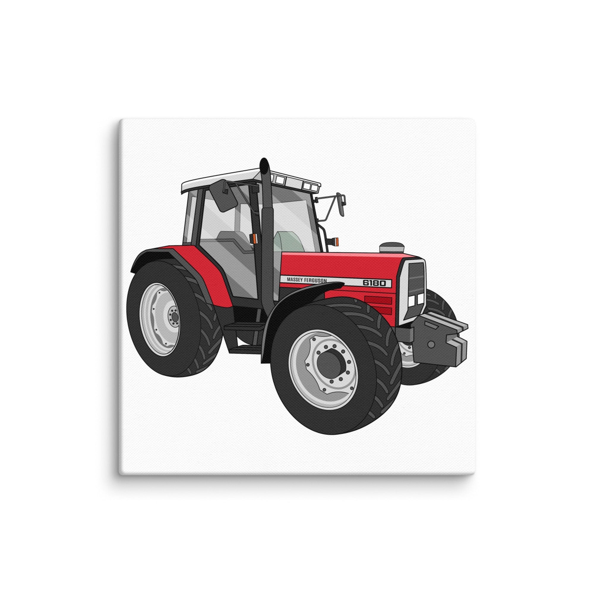 The Tractor Mugs Store 10″×10″ Massey Ferguson 6180 | Canvas Quality Farmers Merch