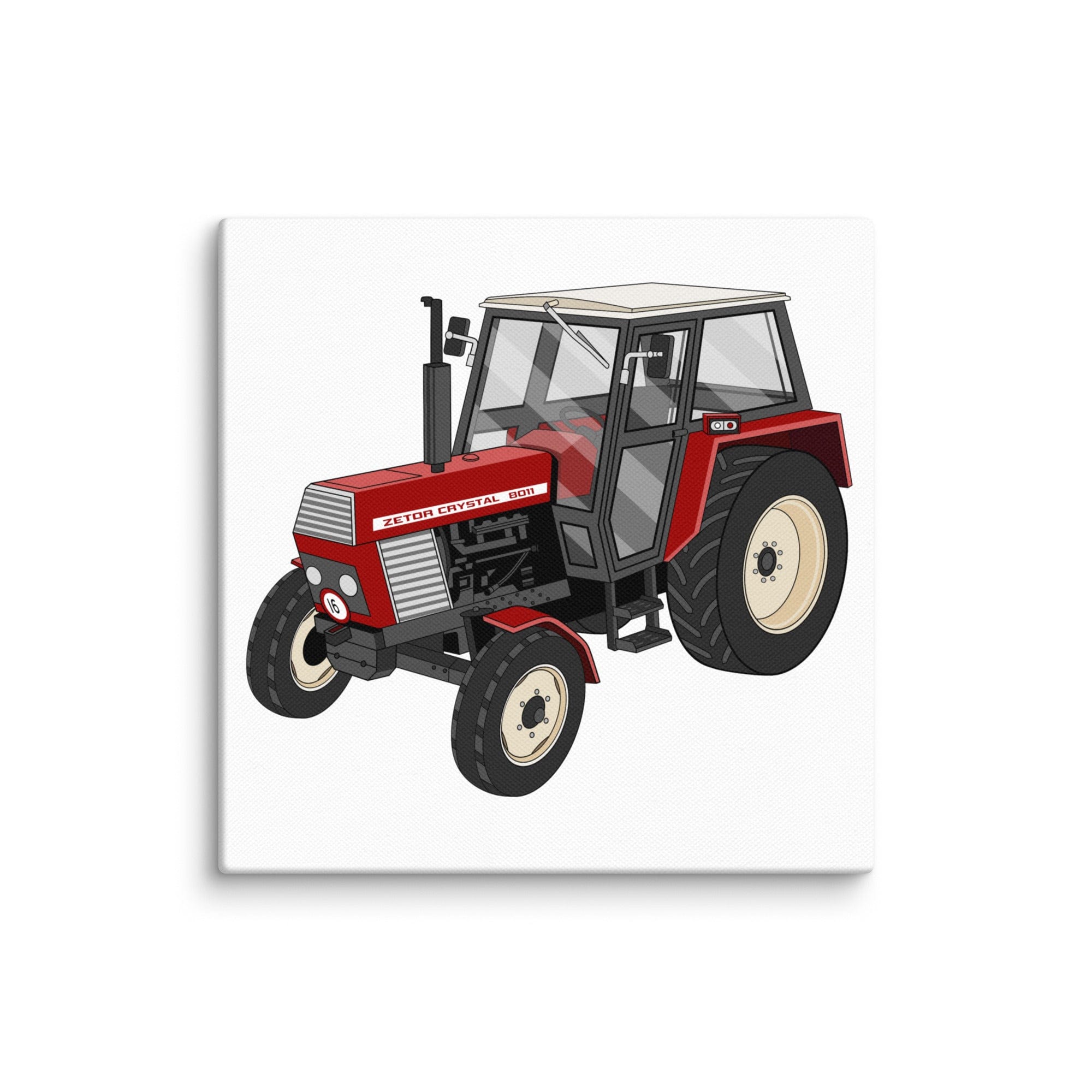 The Tractor Mugs Store 10″×10″ Zetor Crystal 8011 | Canvas Quality Farmers Merch