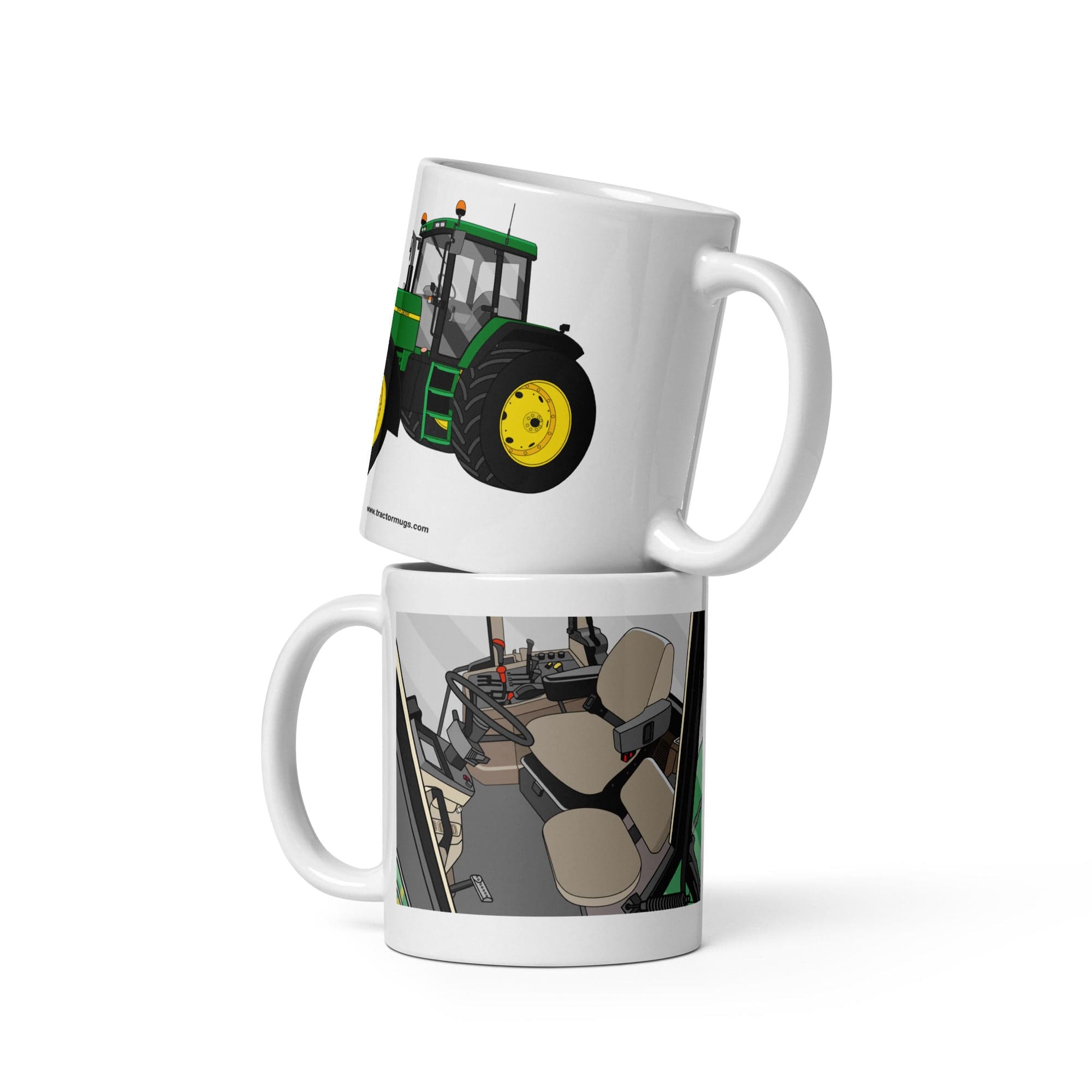 The Tractor Mugs Store 11 oz John Deere 7810 'Office Series' | White Glossy Mug Quality Farmers Merch