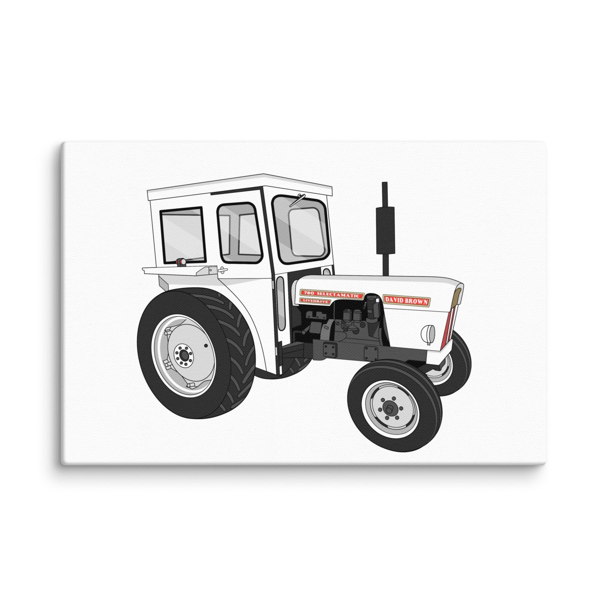 The Tractor Mugs Store 12″×18″ David Brown 780 Selectamatic | Canvas Quality Farmers Merch