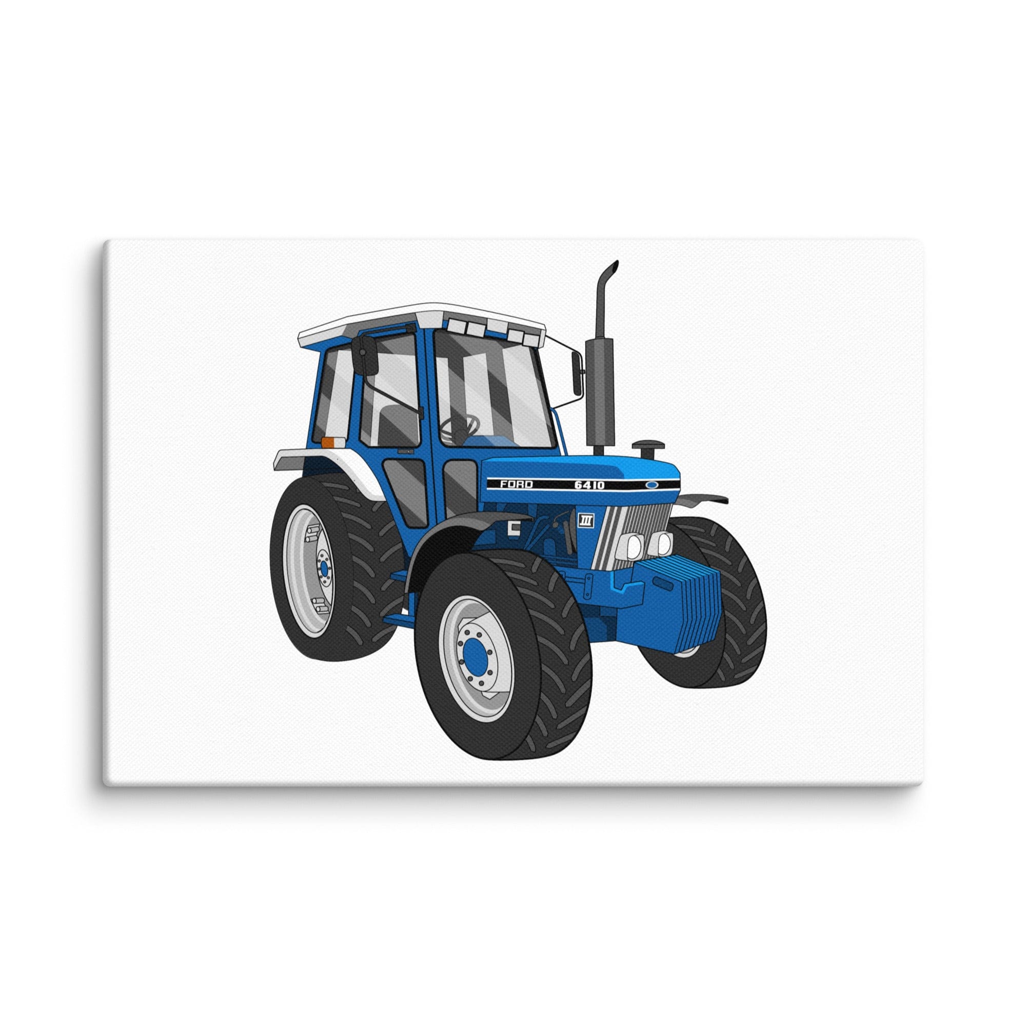 The Tractor Mugs Store 12″×18″ Ford 6410 4WD | Canvas Quality Farmers Merch