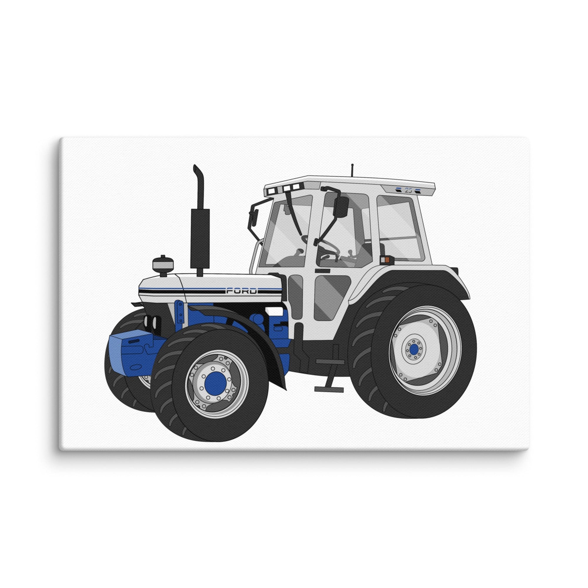 The Tractor Mugs Store 12″×18″ Ford 7810 Jubilee Edition SilverTractor | Canvas Quality Farmers Merch
