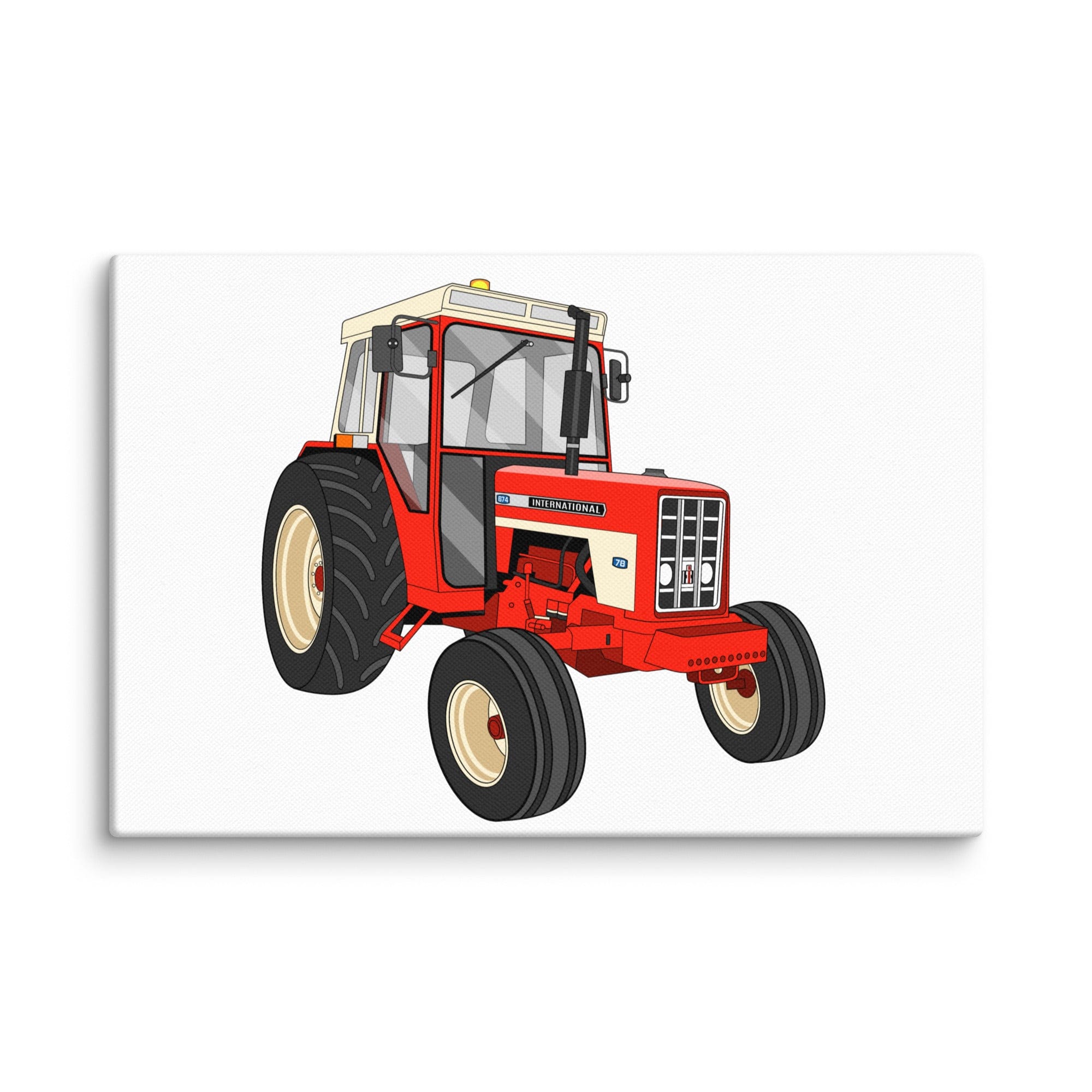 The Tractor Mugs Store 12″×18″ International 674 | Canvas Quality Farmers Merch