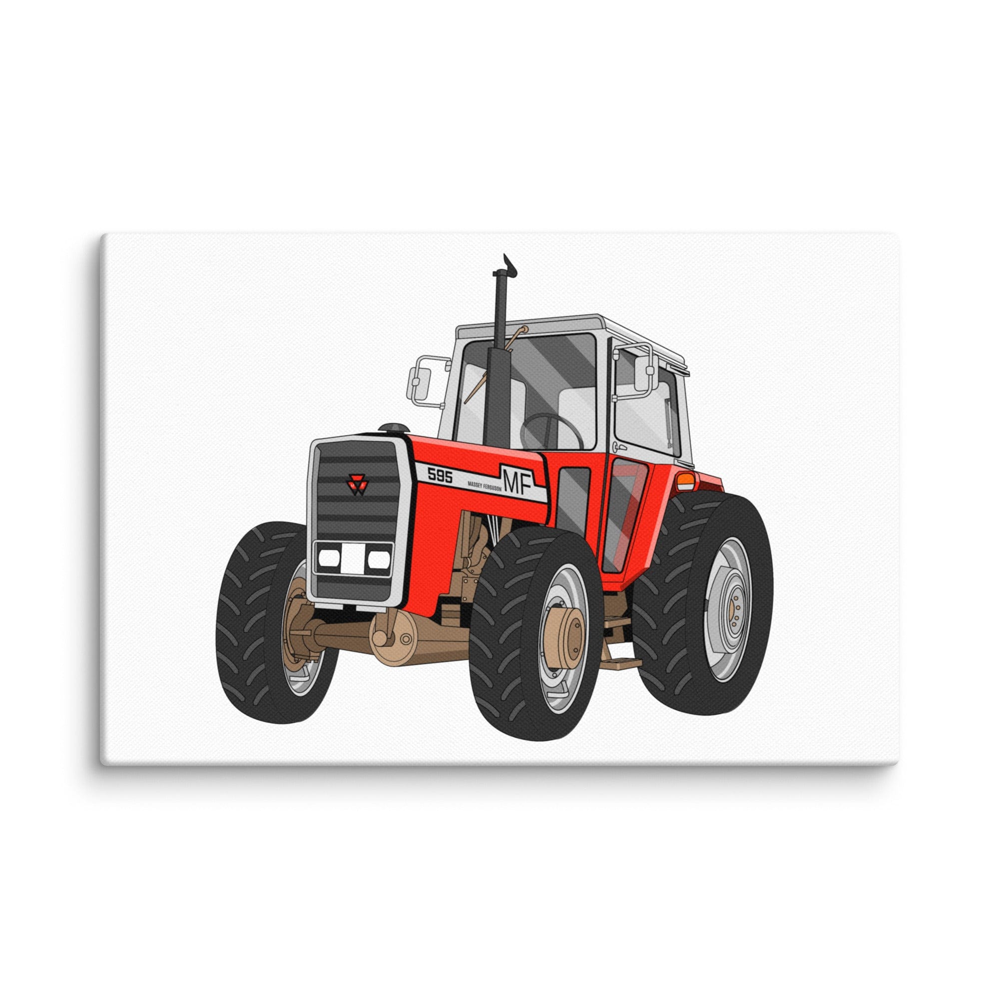 The Tractor Mugs Store 12″×18″ Massey 595 | Canvas Quality Farmers Merch