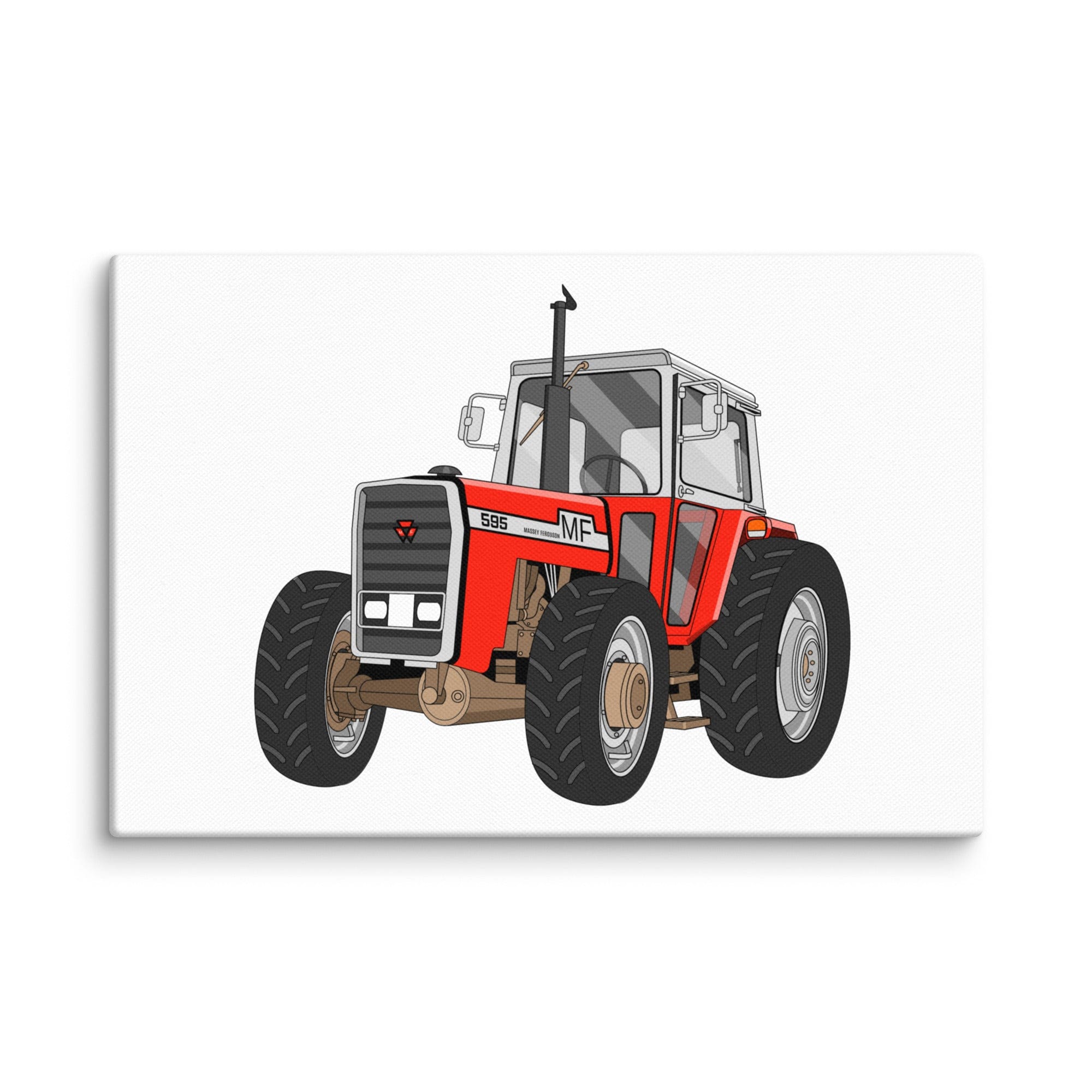 The Tractor Mugs Store 12″×18″ Massey 595 | Canvas Quality Farmers Merch